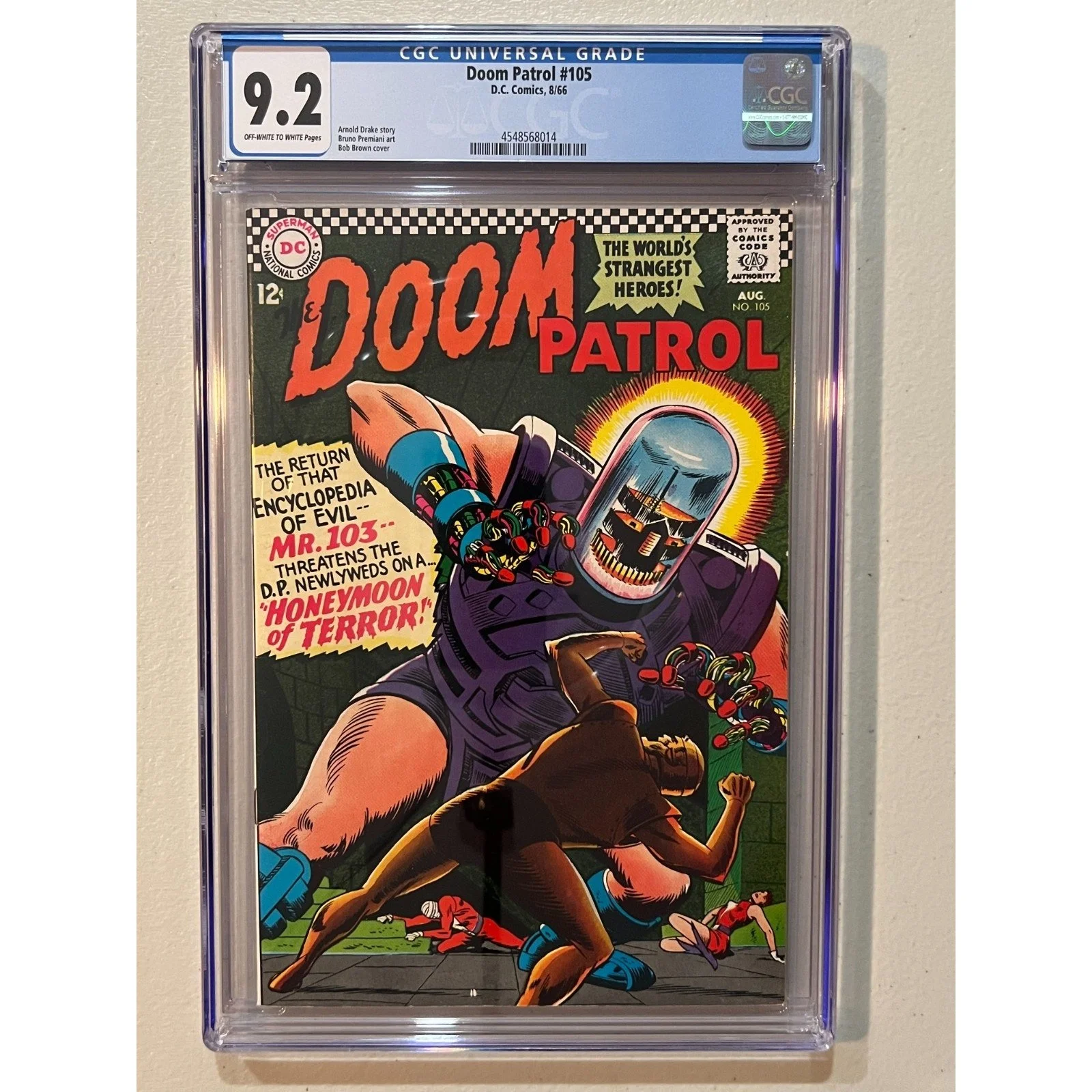 D.C. Comics Doom Patrol #105 CGC 9.2 (1966)