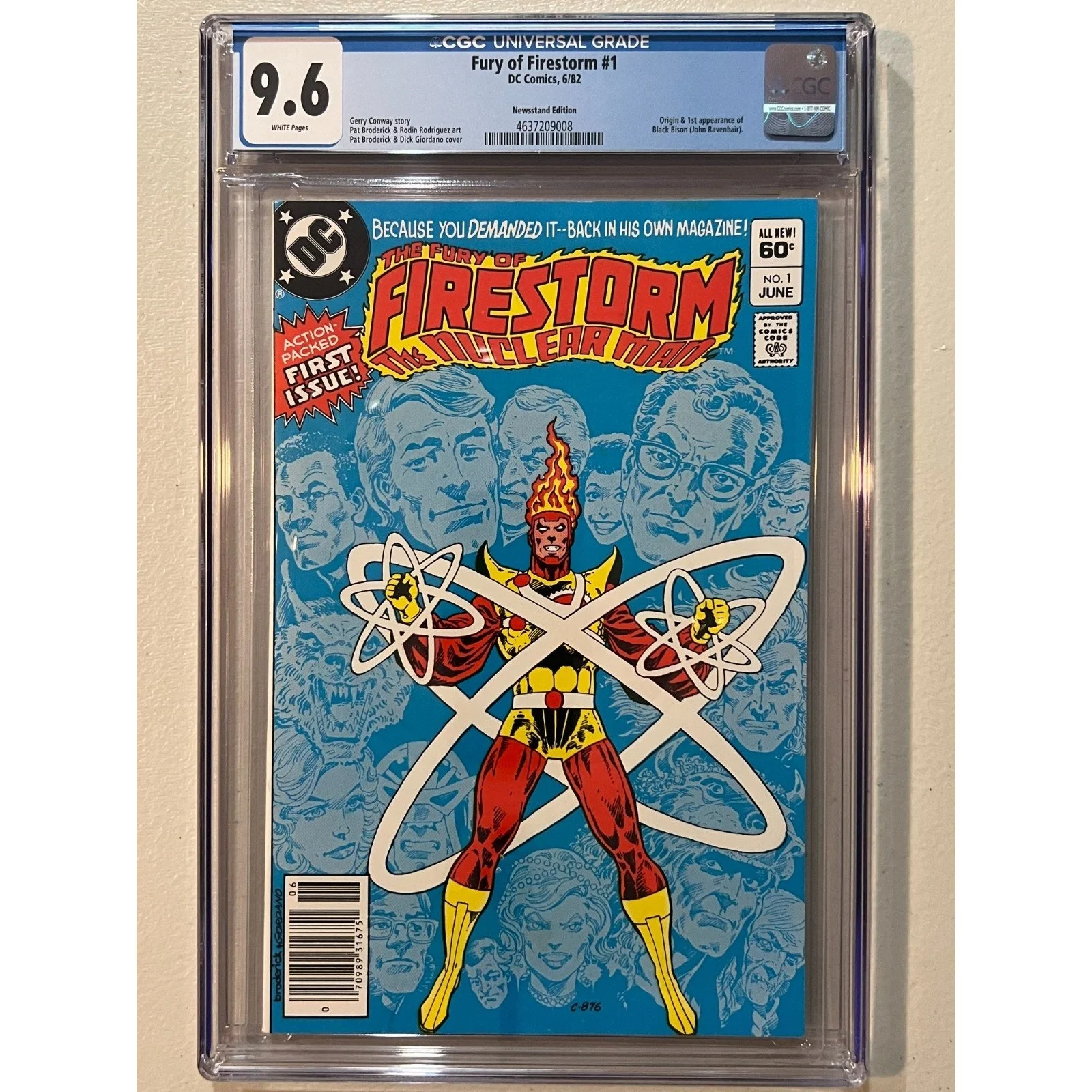 D.C. Comics Fury Of Firestorm #1 CGC 9.6 (1982) Newsstand Edition!