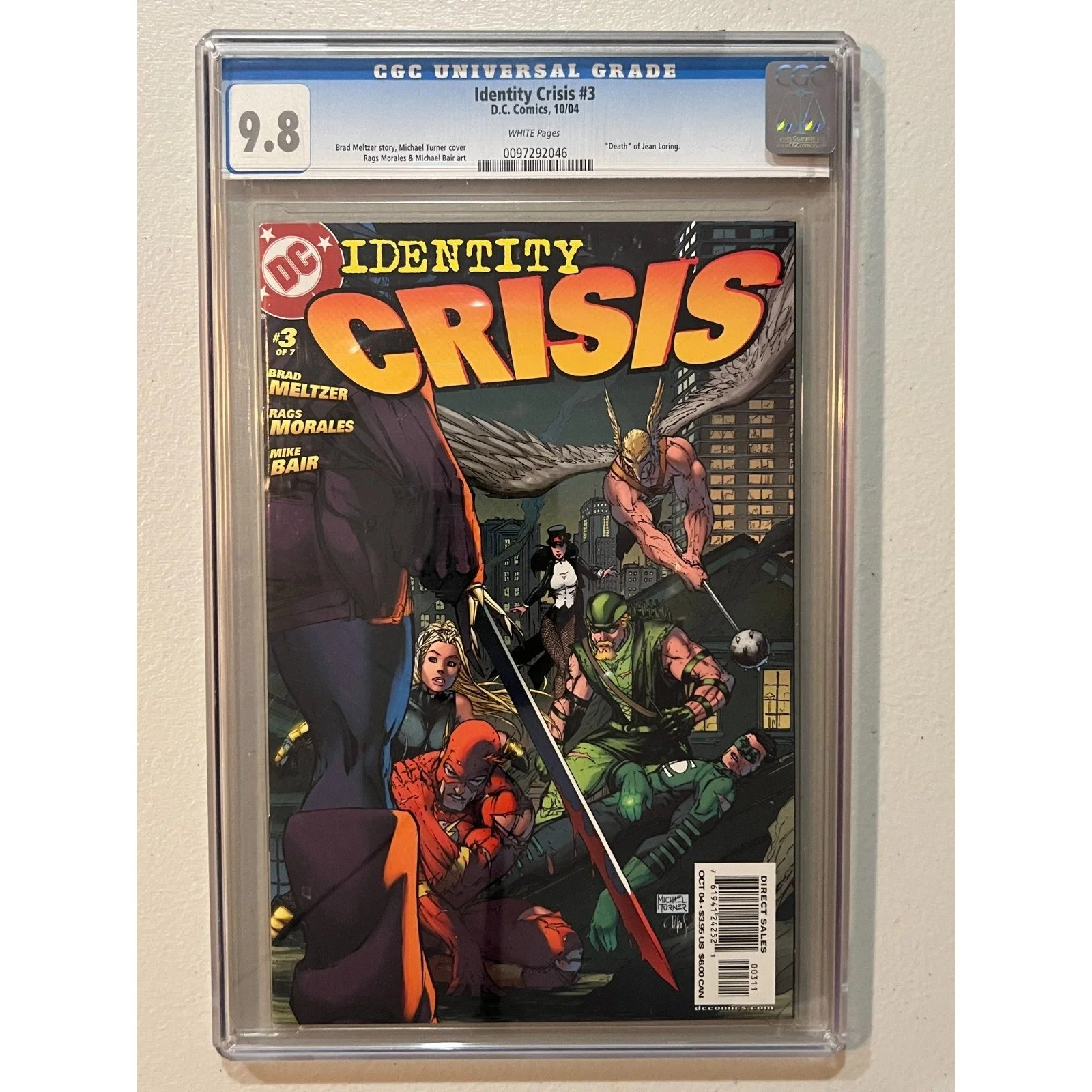 D.C. Comics Identity Crisis #3 CGC 9.8 (2004)
