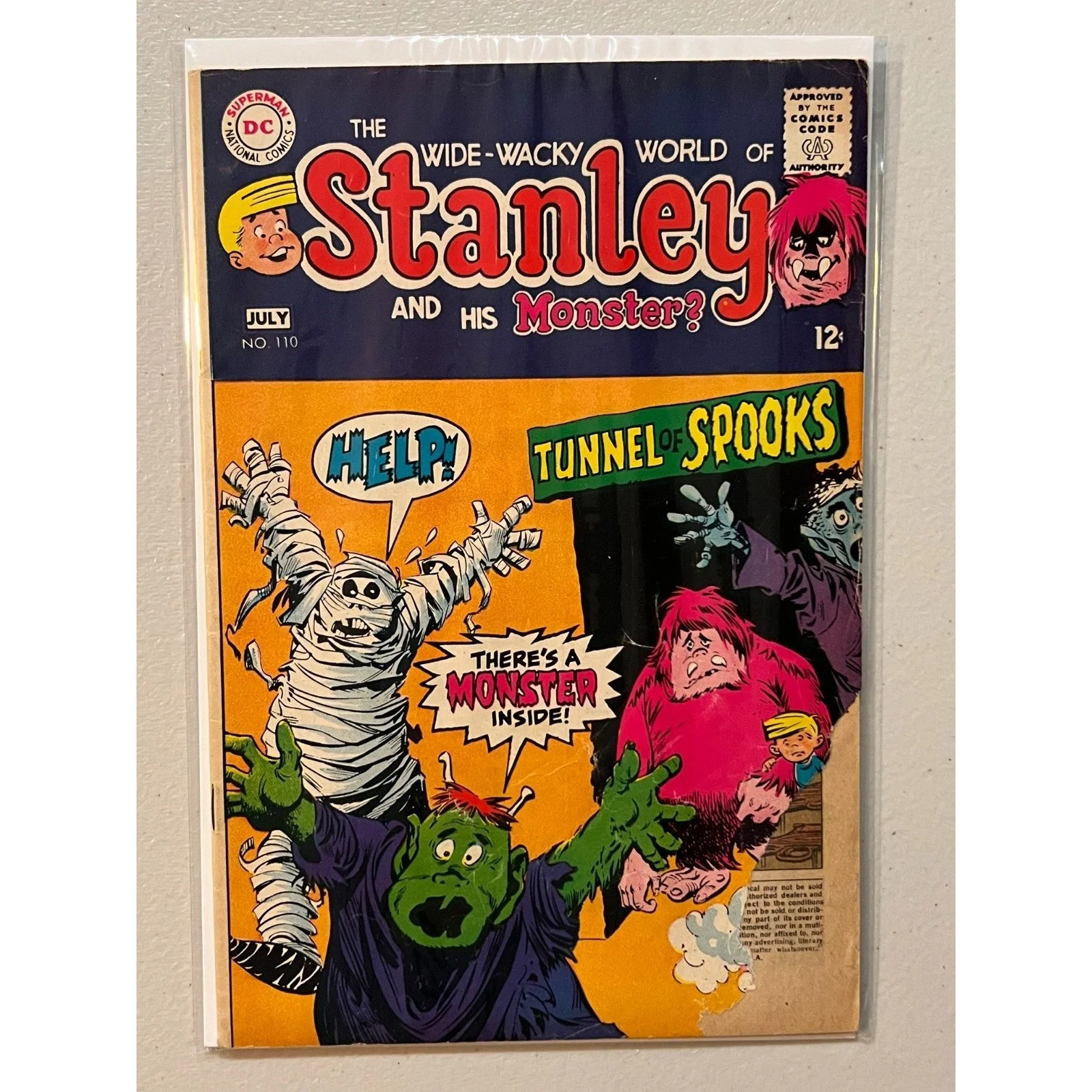 D.C. Comics Stanley and his Monster #110 Low Grade!