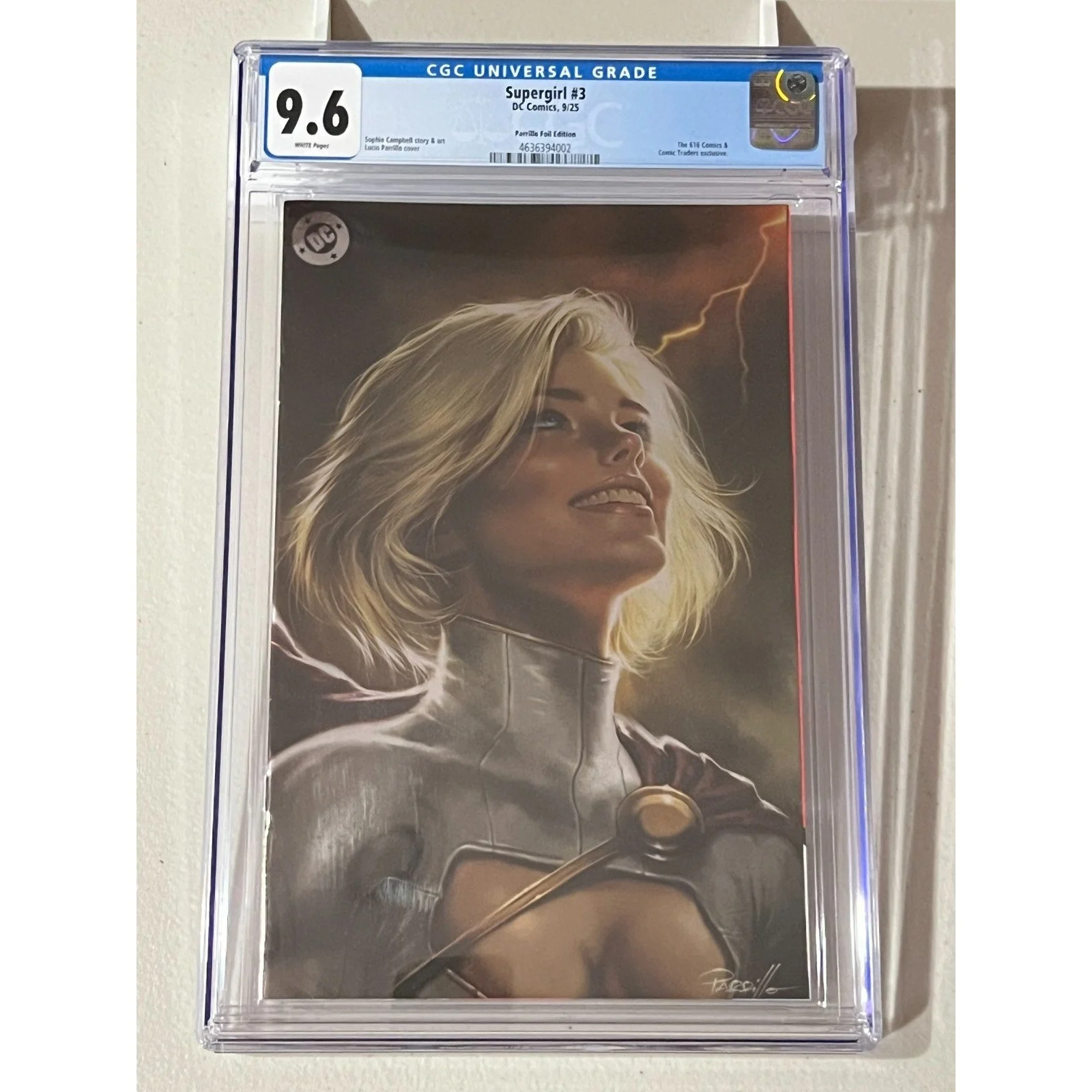 D.C. Comics SUPERGIRL #3 CGC 9.6 (2025) Parrillo Variant Cover A "Virgin" FOIL!
