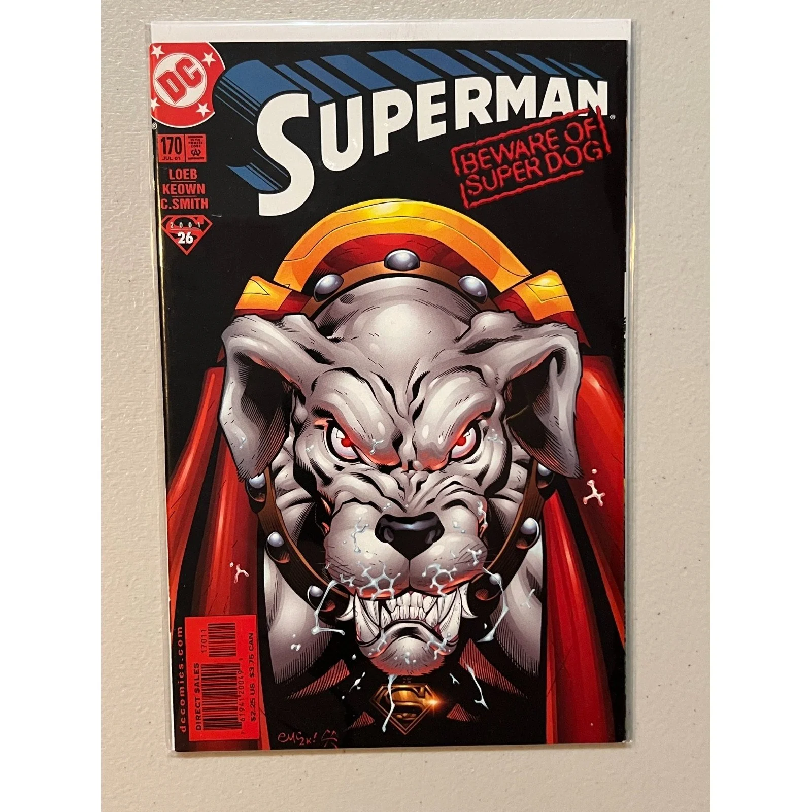 D.C. Comics Superman #170 (2001) Krypto! 1st app Mongal! High Grade!