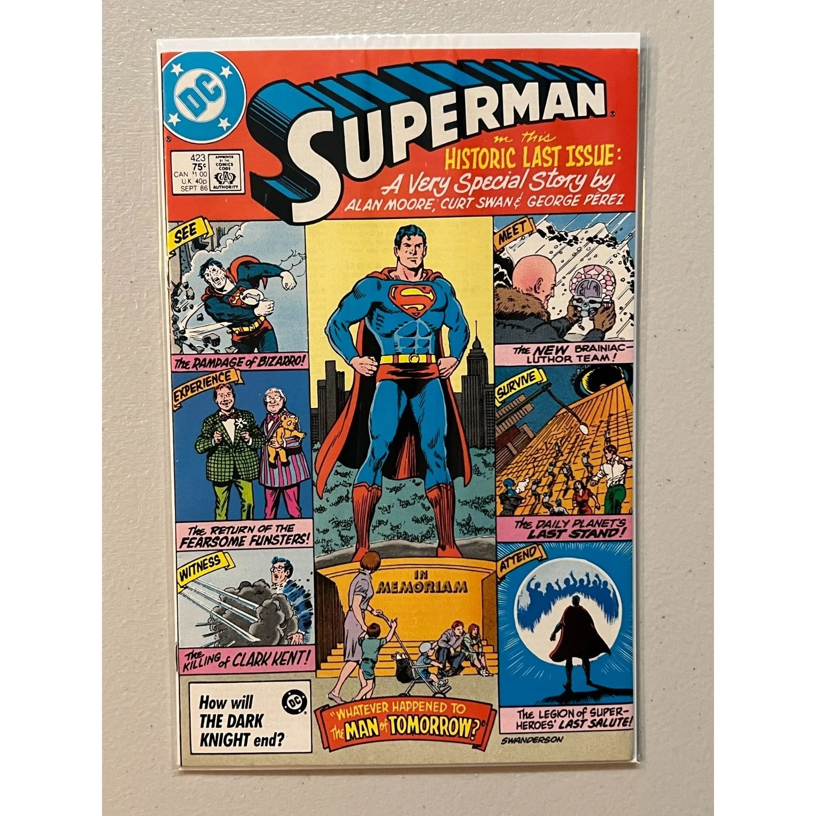 D.C. Comics Superman #423 (1986) High Grade!