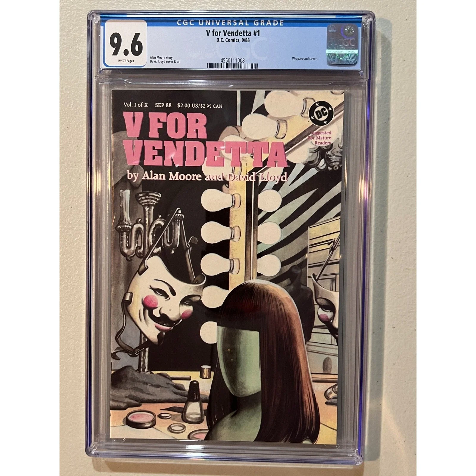 D.C. Comics V for Vendetta #1 CGC 9.6 (1988)