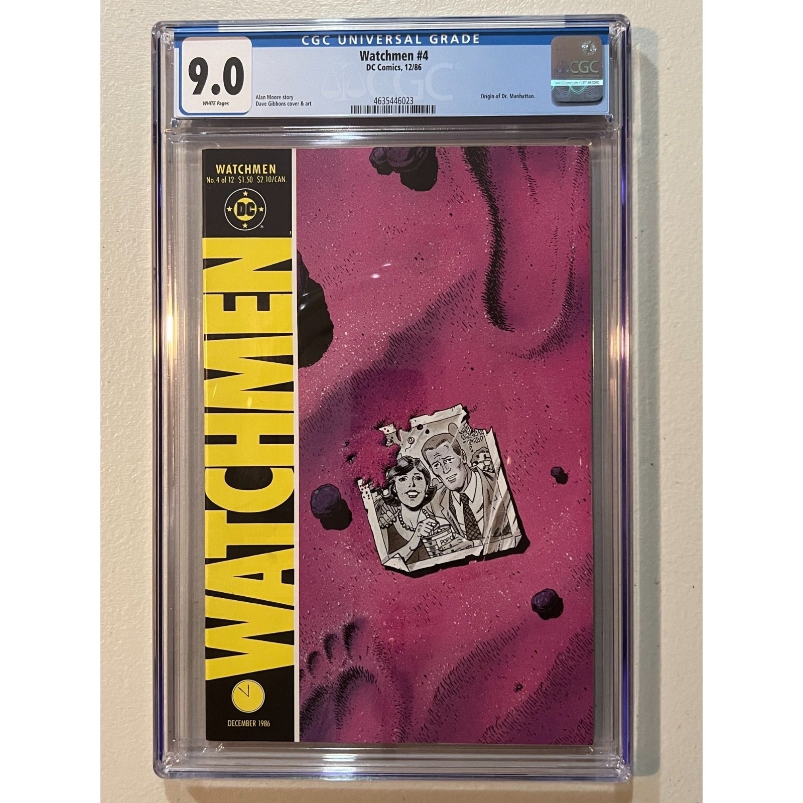 D.C. Comics Watchmen #4 CGC 9.0 (1986) Origin of Dr. Manhattan