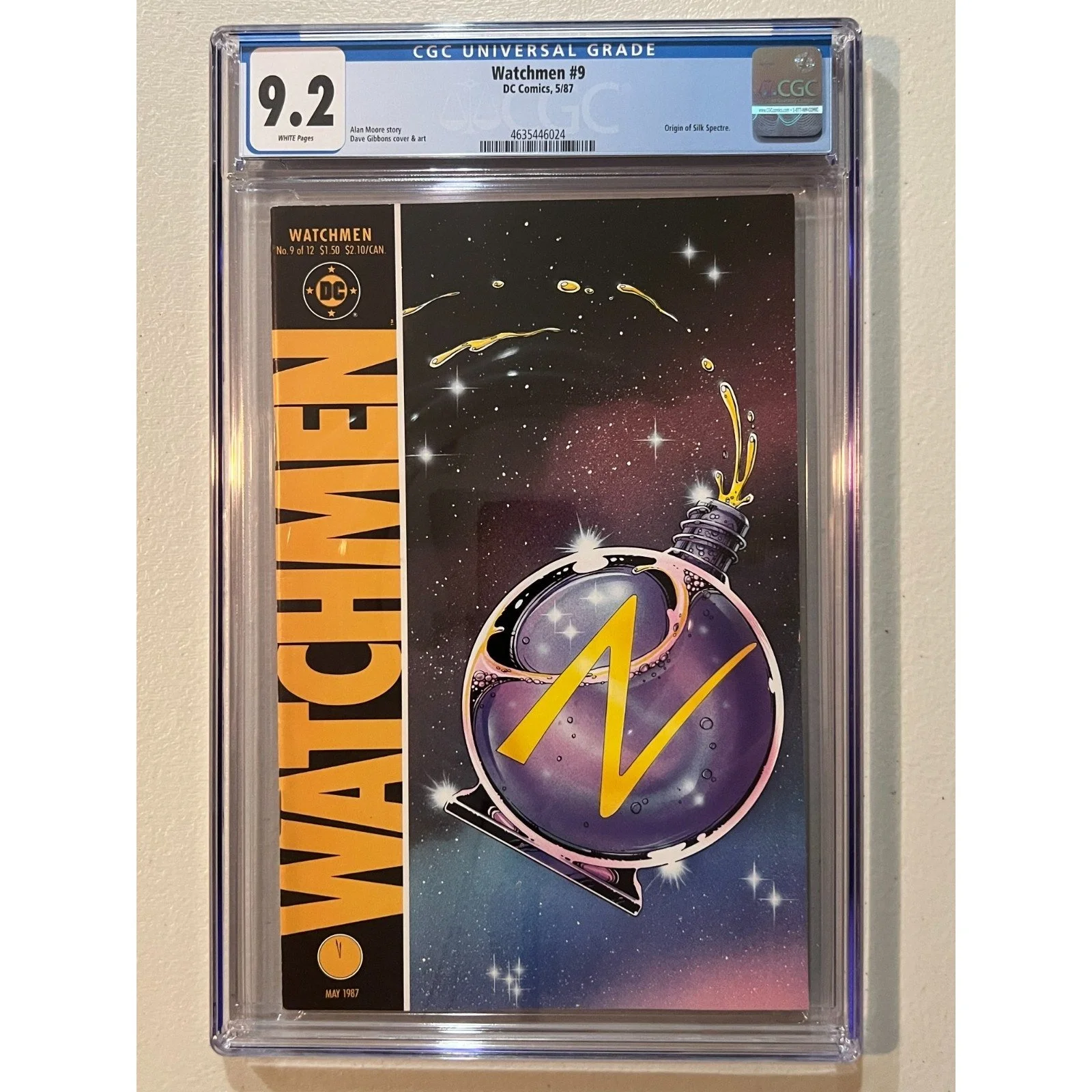 D.C. Comics Watchmen #9 CGC 9.2 (1987) Origin of Silk Spectre