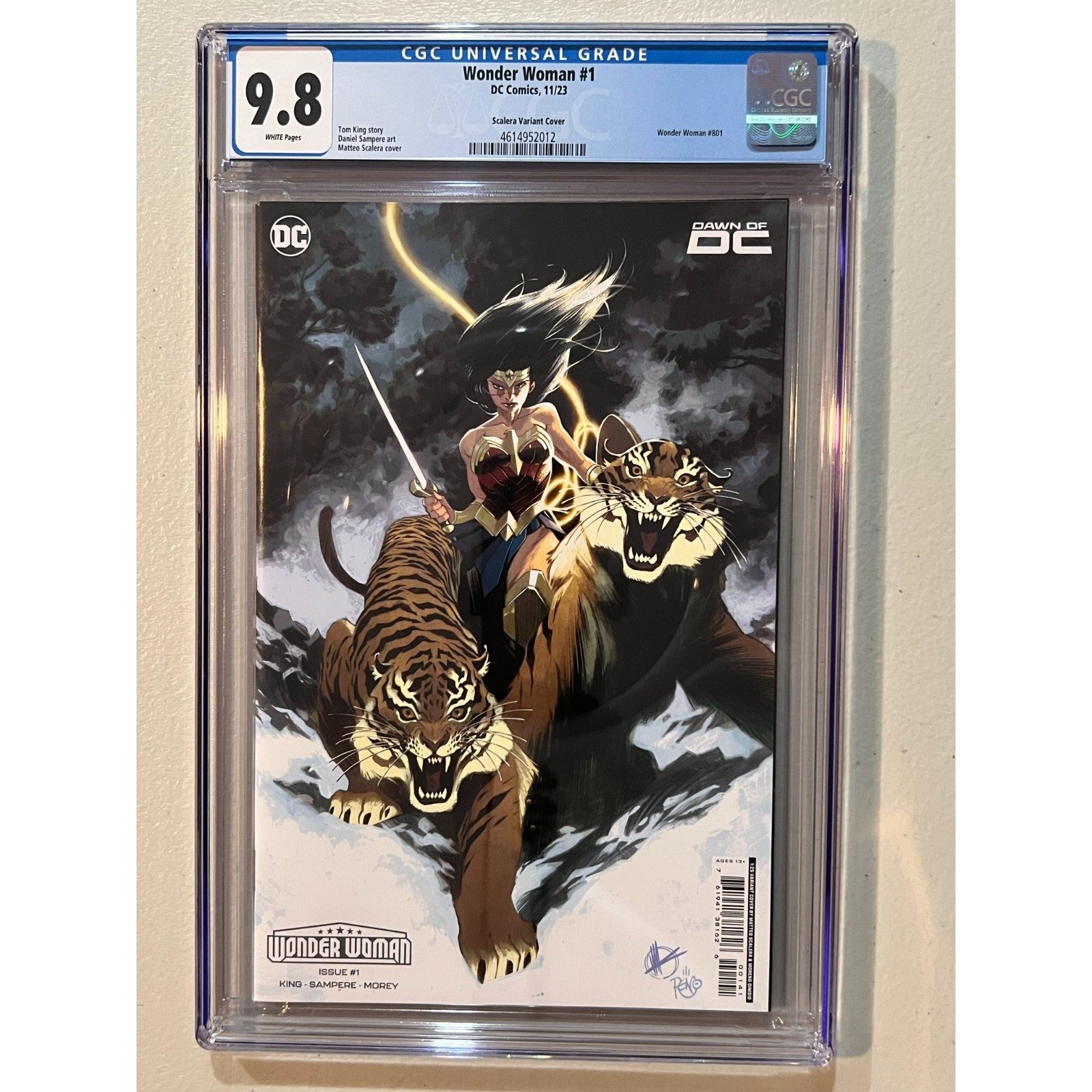 D.C. Comics Wonder Woman #1 CGC 9.8 (2023) Scalero 1:25 Variant