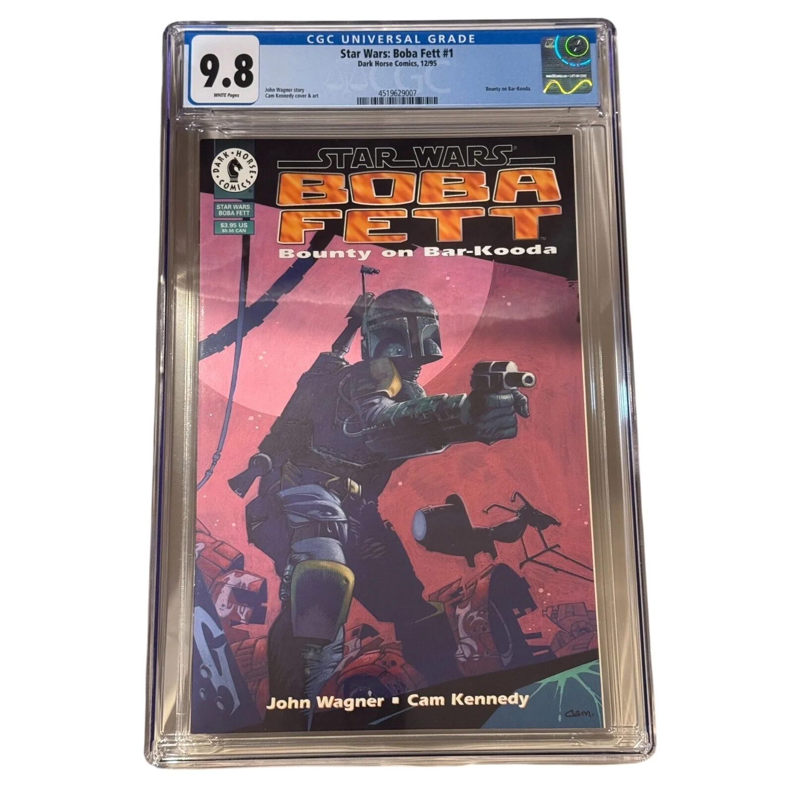 Dark Horse Star Wars Boba Fett: Bounty on Bar-Kooda #1 CGC 9.8 1995 Cam Kennedy
