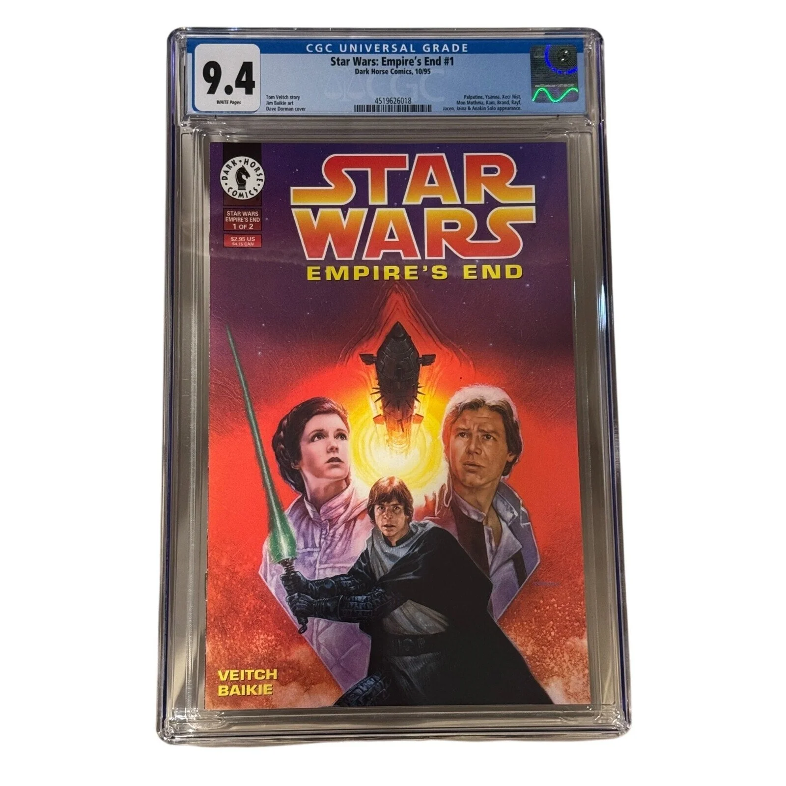 Dark Horse Star Wars Empires End #1 & 2 CGC 9.4/9.6 1995