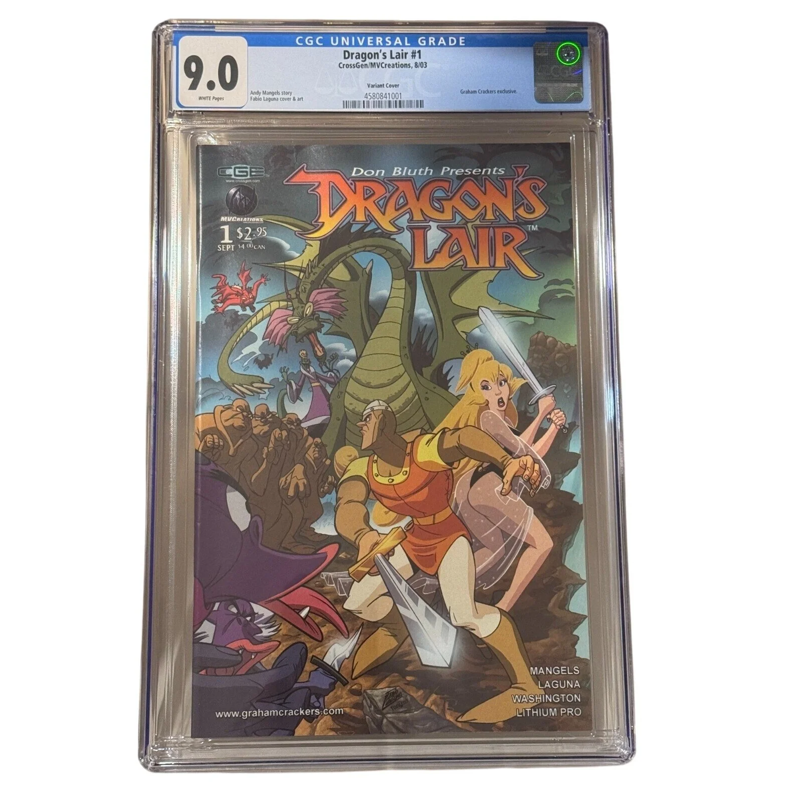 Dragon's Lair #1 (Variant), #2 & #3 CGC 9.0, 9.4, 8.5 CrossGen/MVCreations (2003