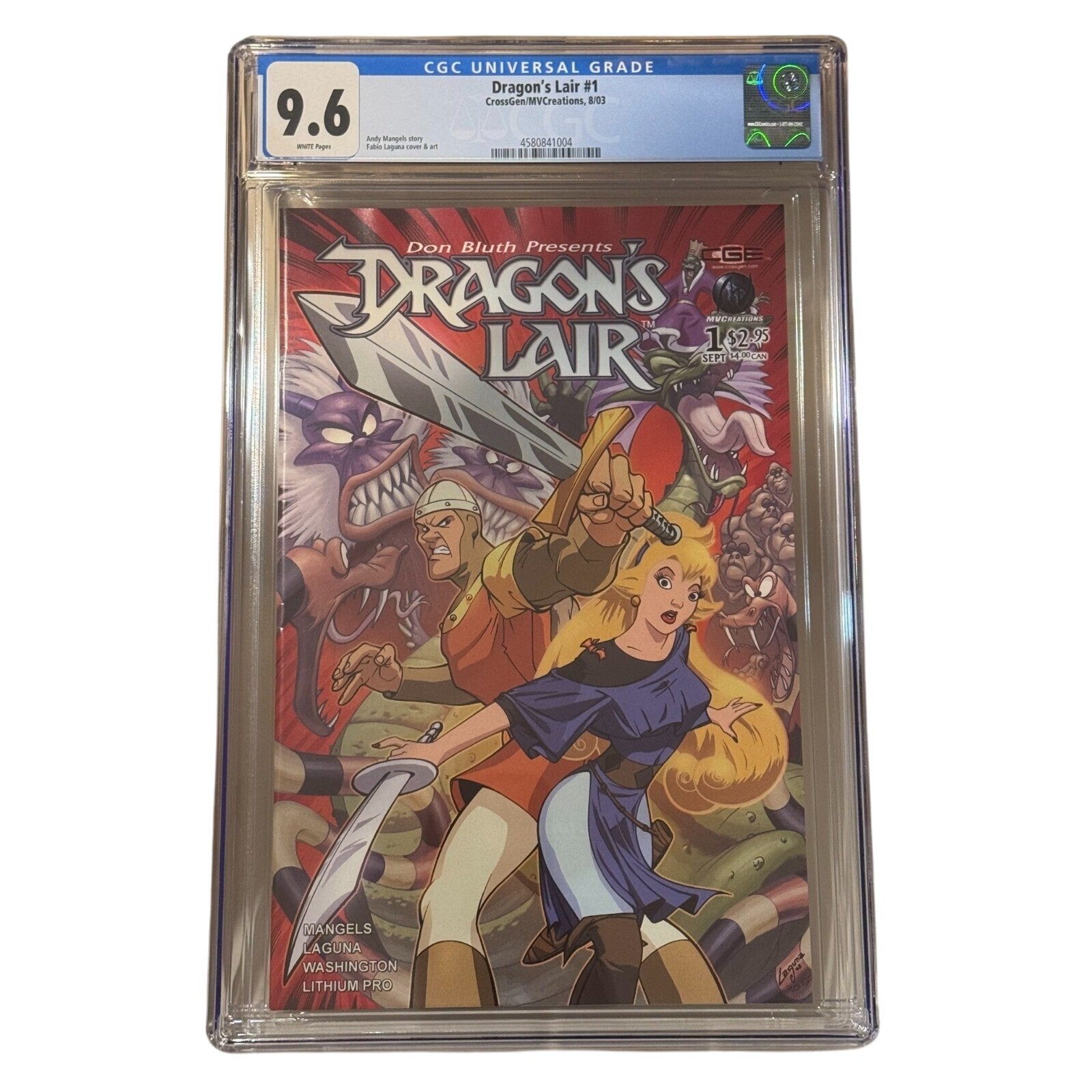 Dragon's Lair #1, #2 & #3 CGC 9.6, 9.8, 9.8 CrossGen/MVCreations (2003)