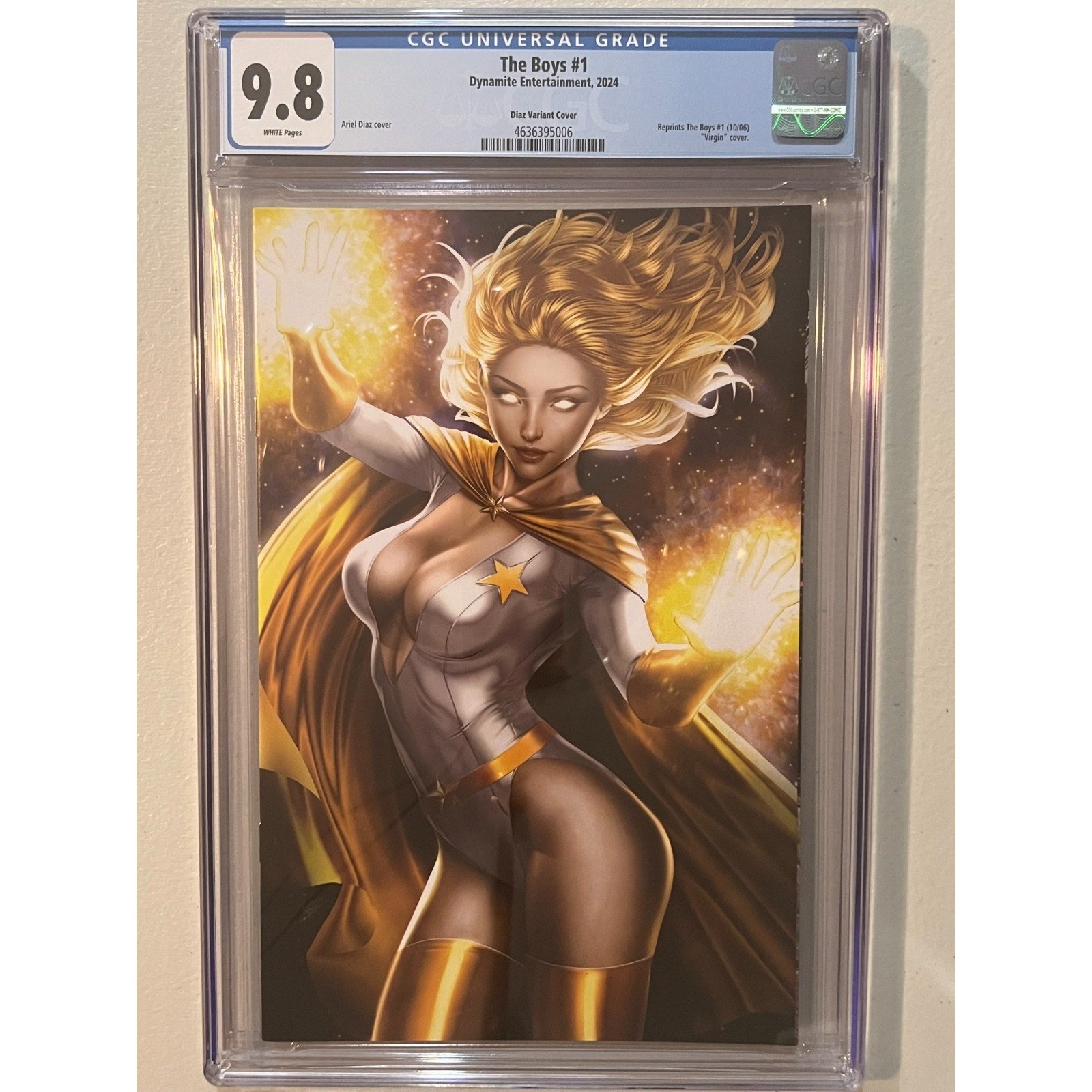 Dynamite Ent. The Boys #1 CGC 9.8 (2024) SDCC Virgin Starlight Diaz Variant