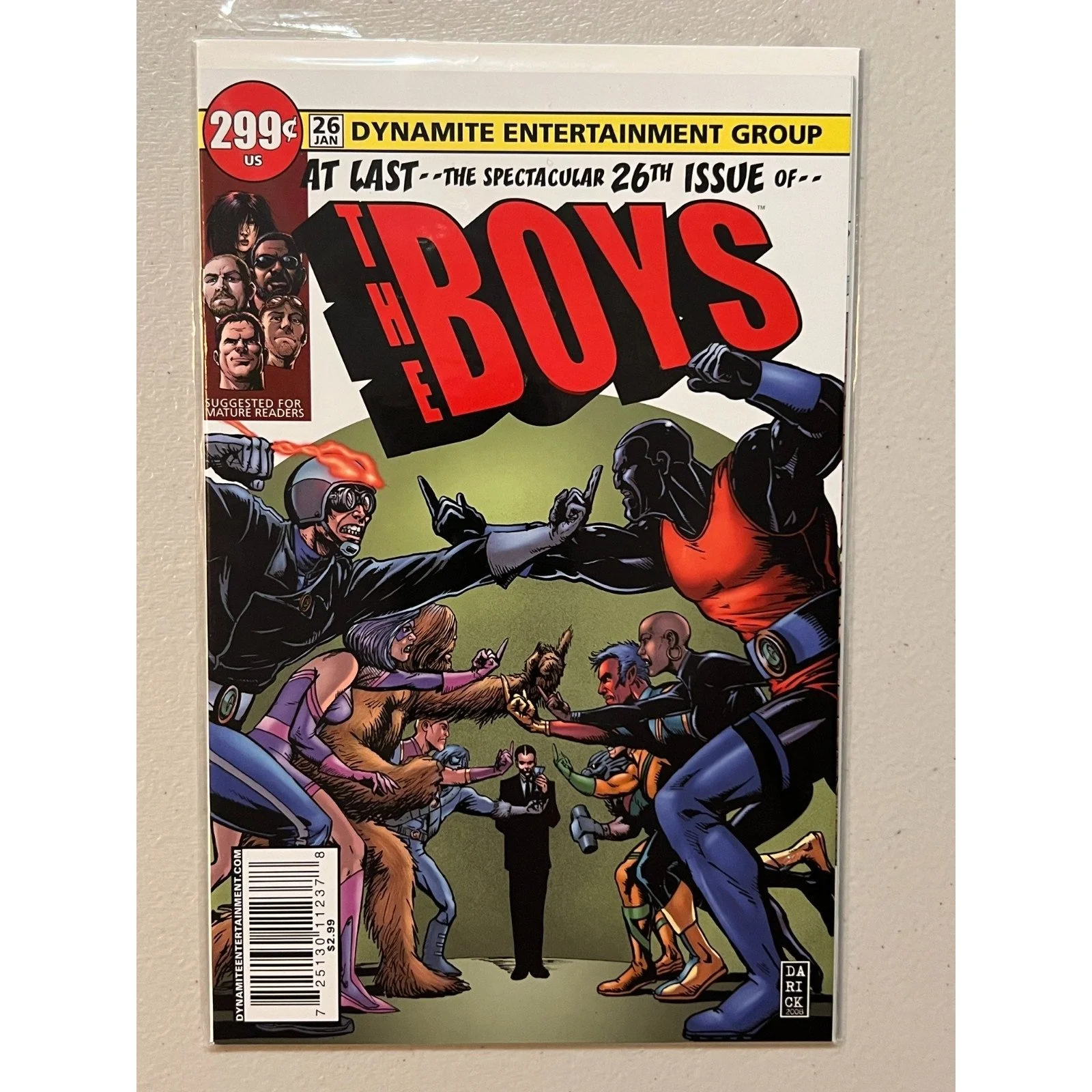 Dynamite Entertainment The Boys #26 (2009) X-Men 100 Homage! High Grade!