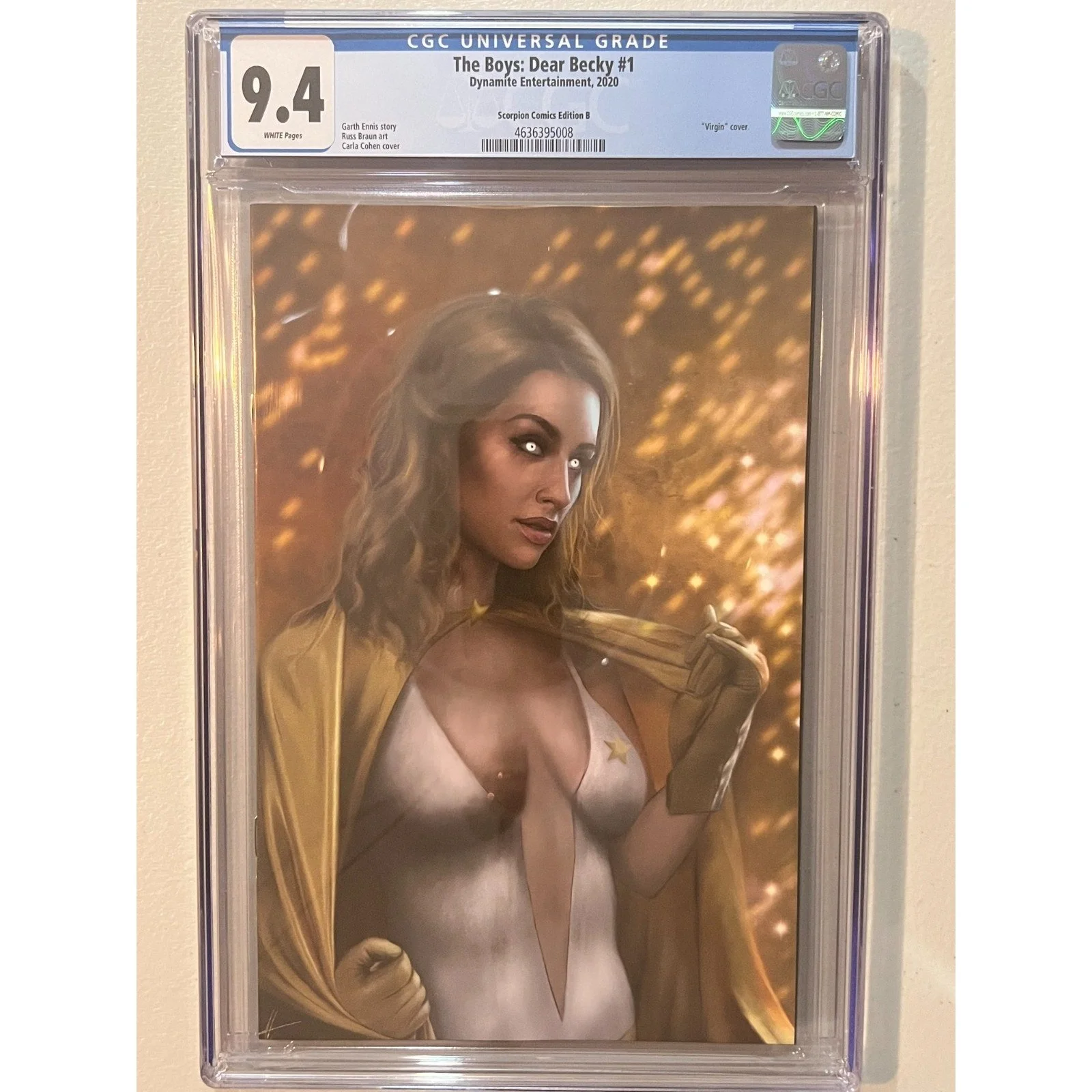 Dynamite Entertainment The Boys: Dear Becky #1 CGC 9.4 (2020) Scorpion Edition B