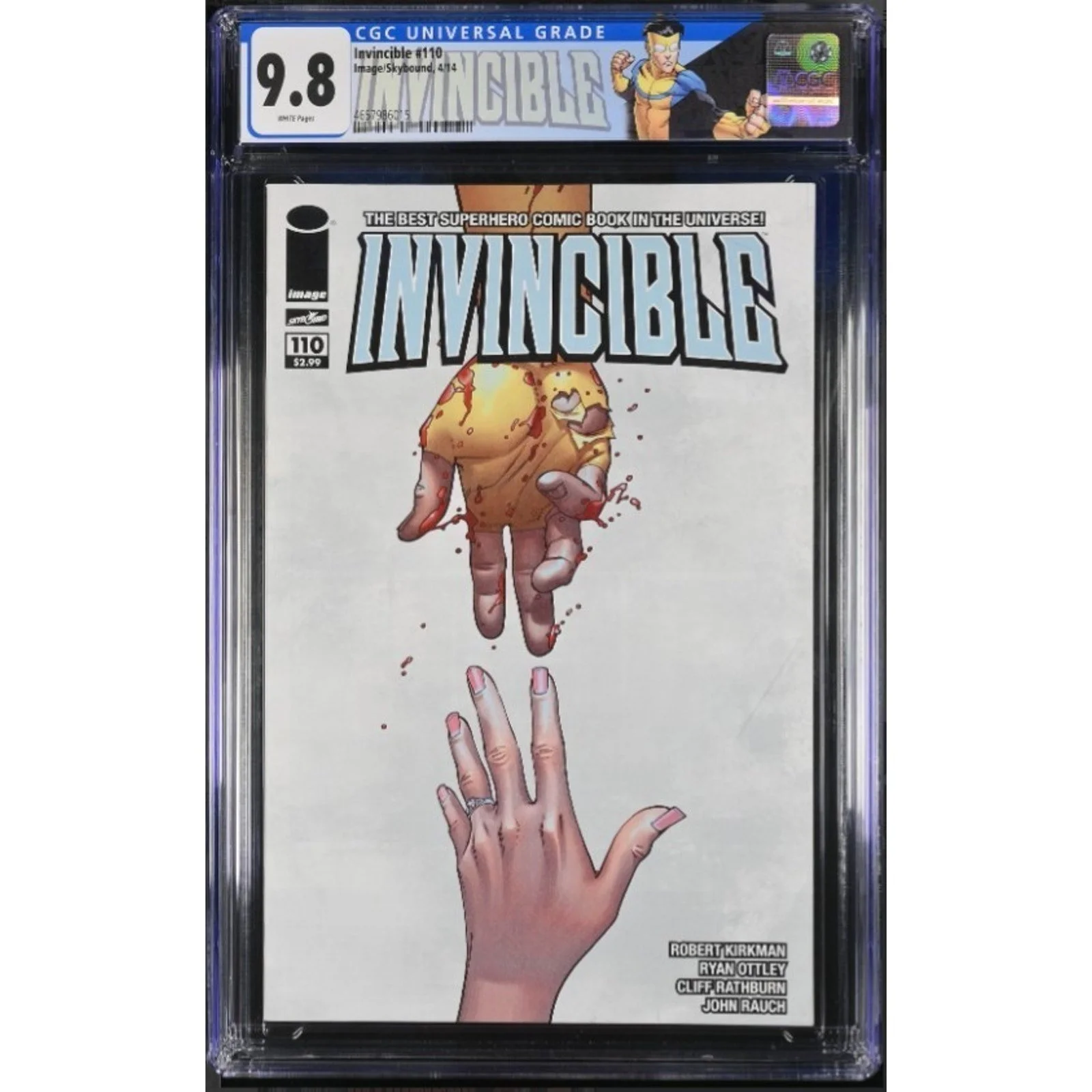 Image Comics INVINCIBLE #110 CGC 9.8 (2014) Custom Label!