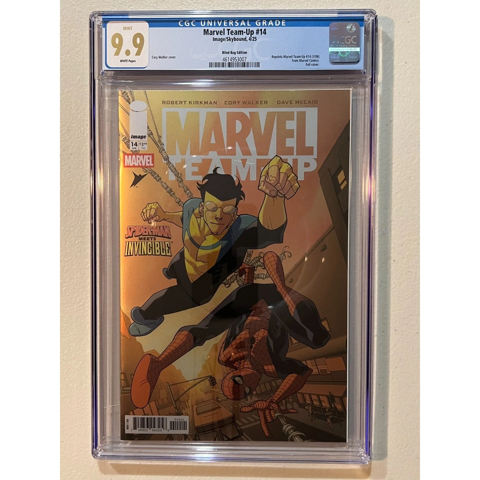 Image comics Invincible Universe Battle Beast #1 CGC 9.9 Marvel Team Up #14 Foil
