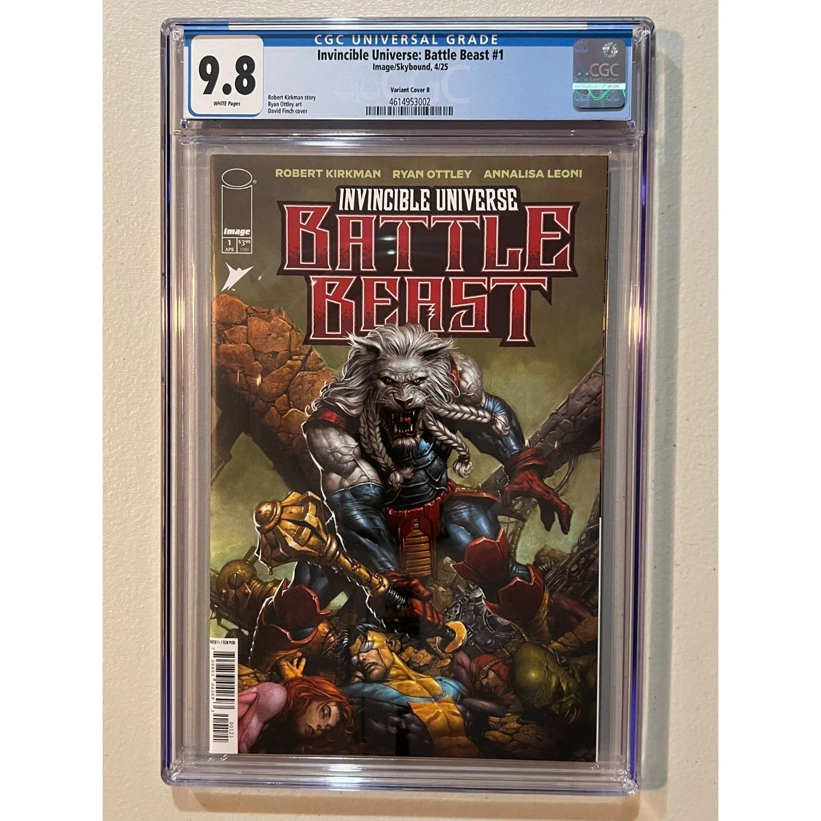 Image Comics Invincible Universe Battle Beast #1 Cover B CGC 9.8