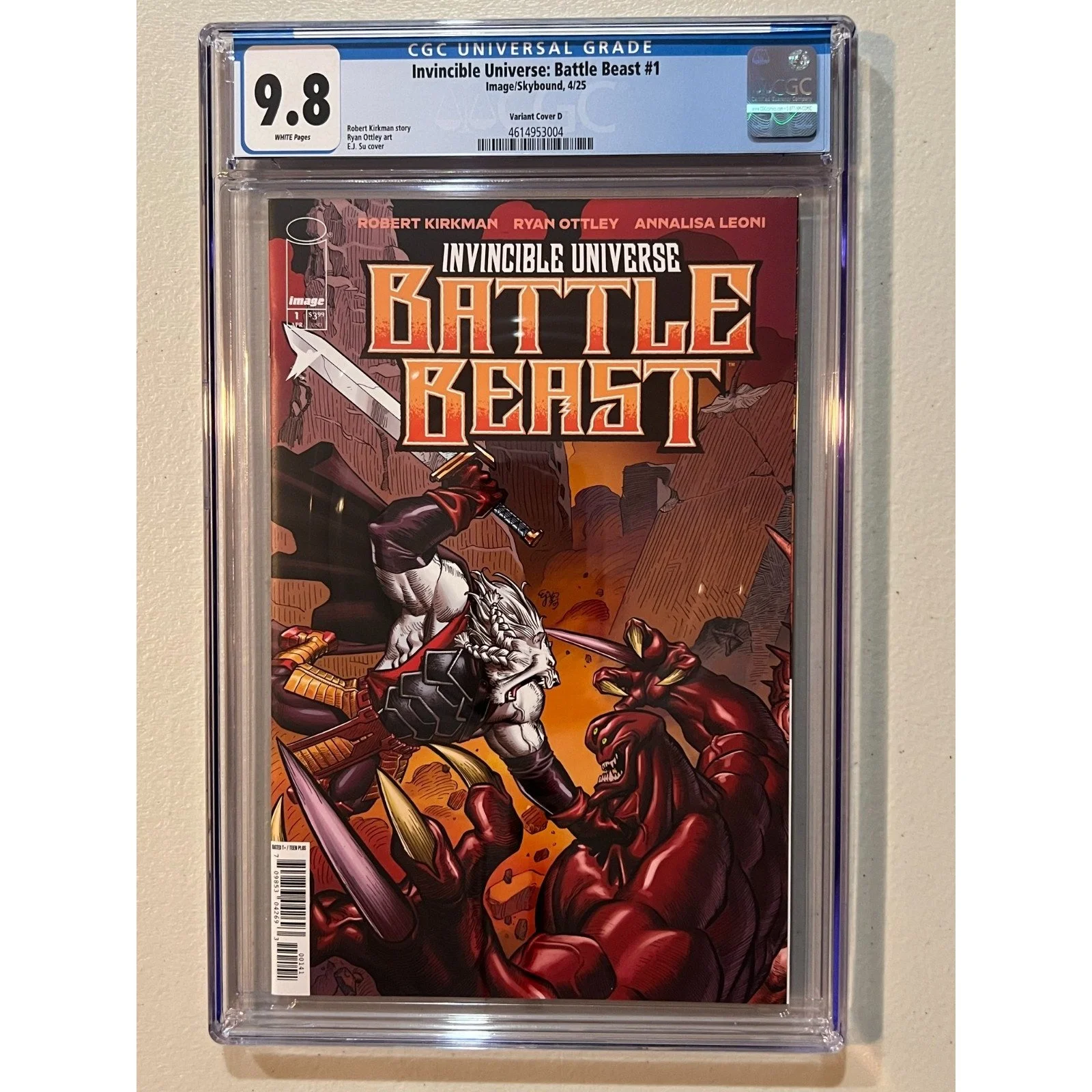 Image Comics Invincible Universe: Battle Beast #1 - Cover D CGC 9.8