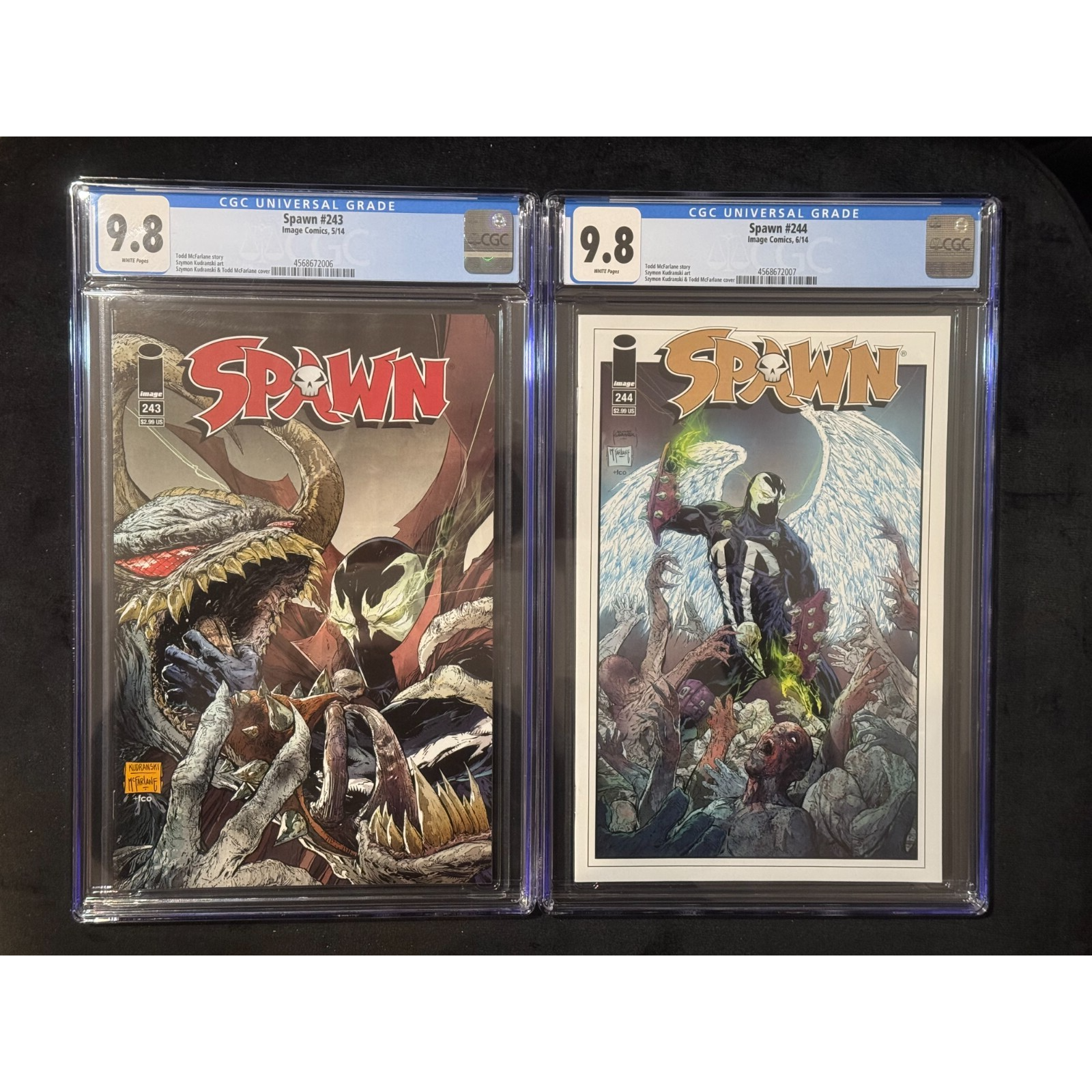 Image Comics Spawn 243 & 244 CGC 9.8 Low Print Run!!