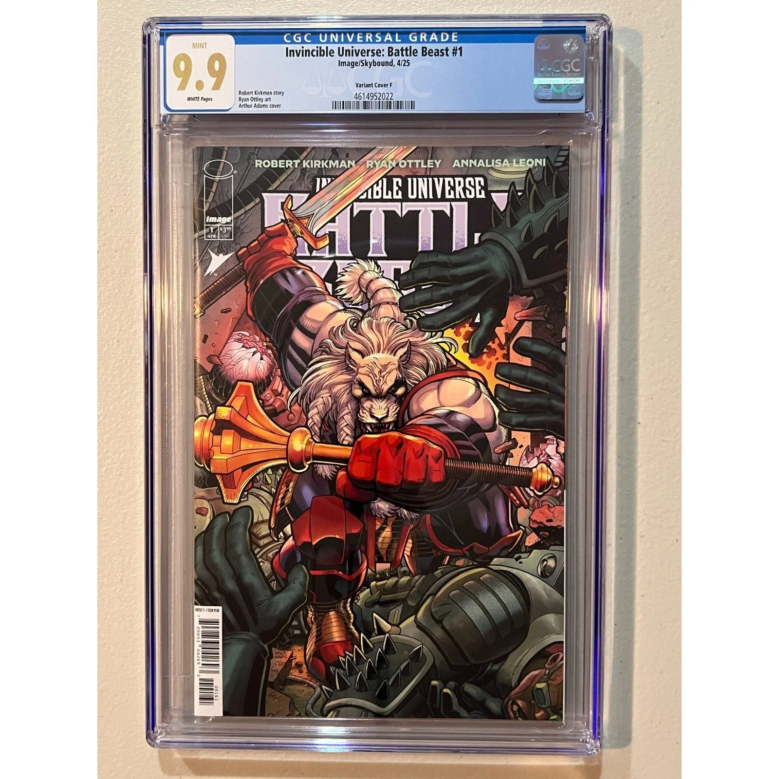 Invincible Universe: Battle Beast #1 - Cover F - Adams & Lehoux - CGC 9.9!