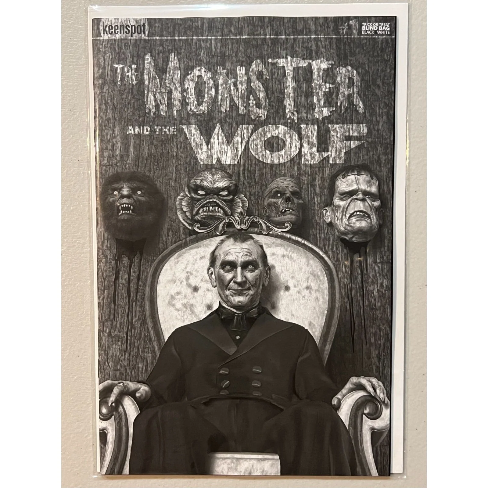 Keenspot Mark Spears Monster & The Wolf #1 Black & White 1:700 Cover A65
