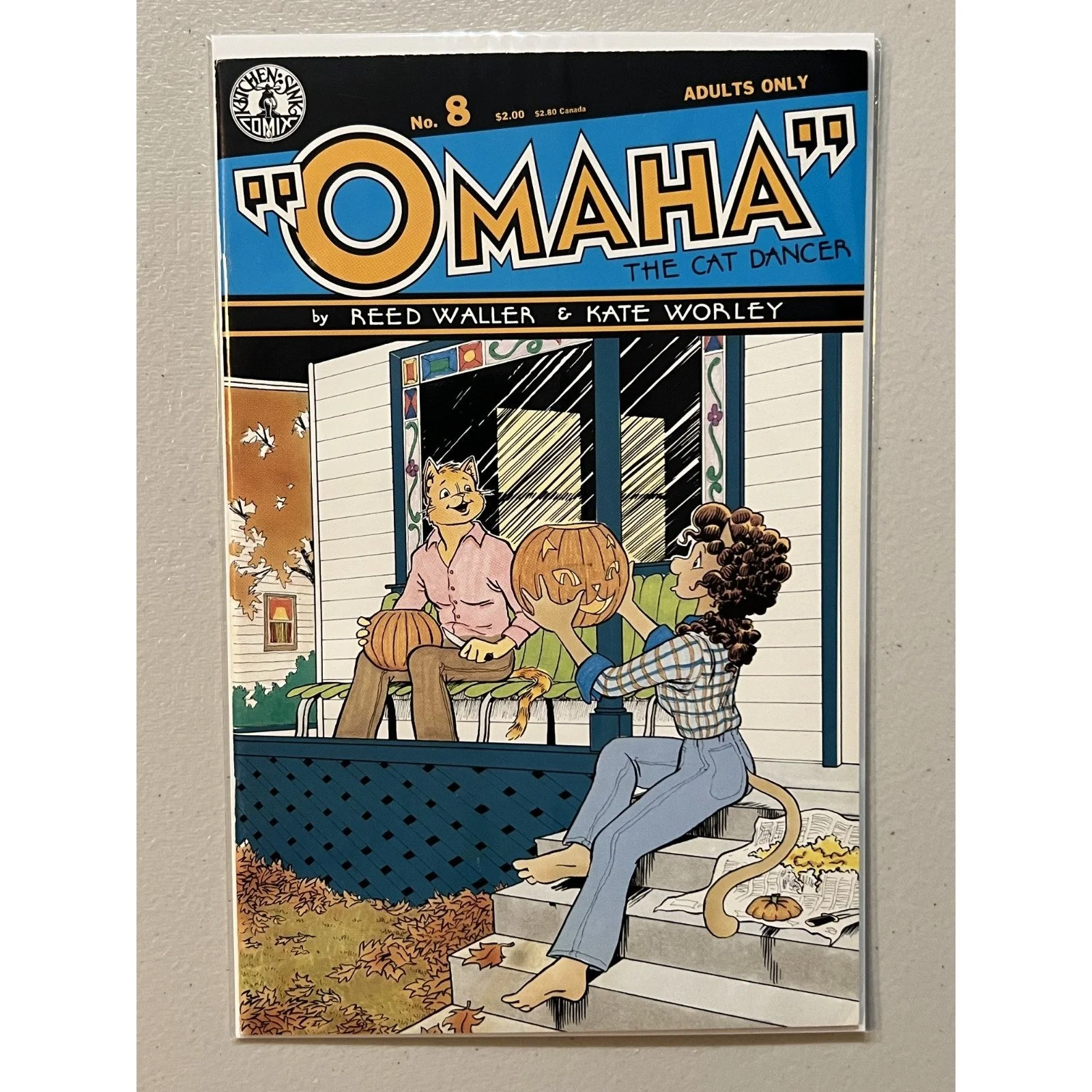 Kitchen Sink Comix OMAHA the Cat Dancer v2 #8 (1988) High Grade!