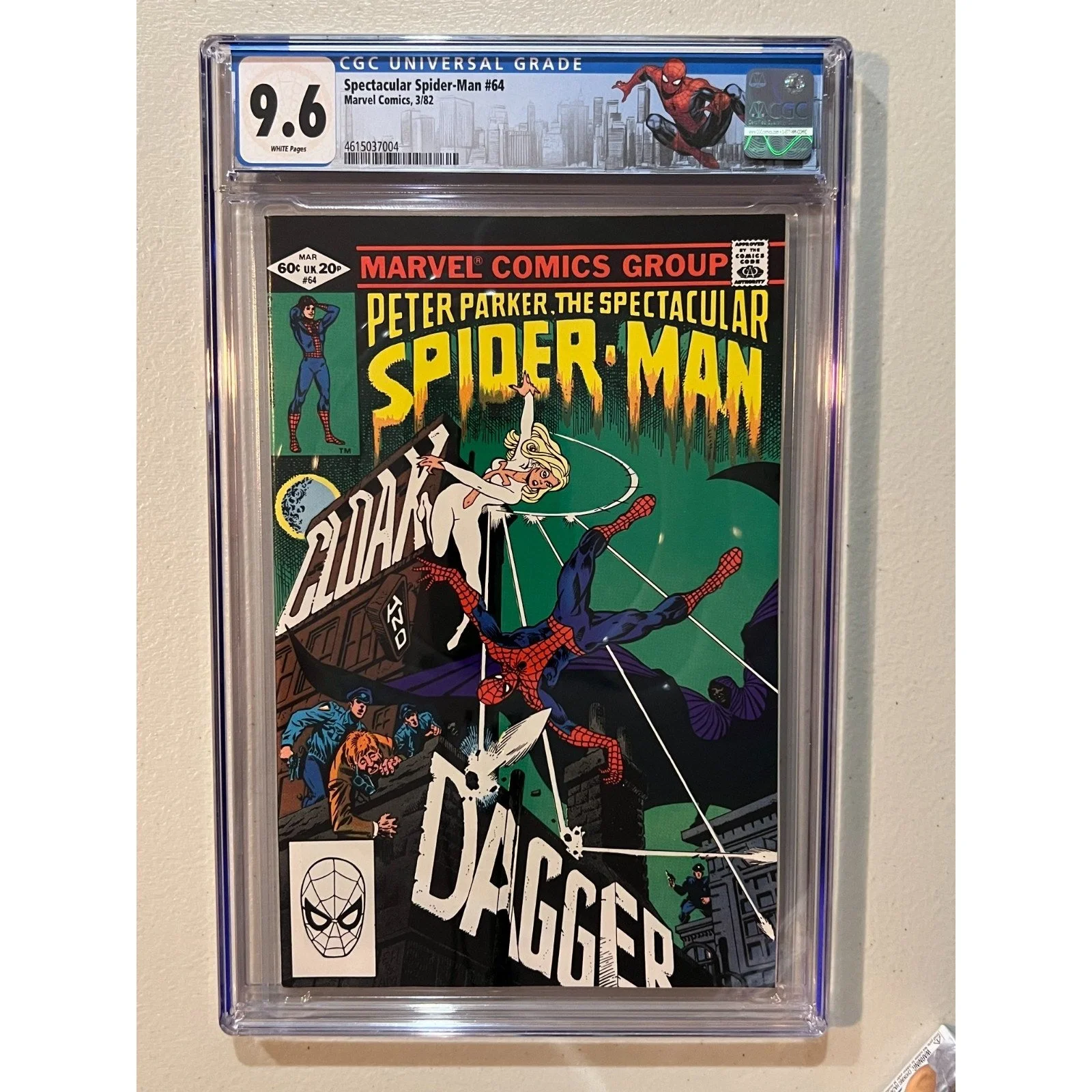 Marvel Comcis Spectacular Spider-Man #64 CGC 9.6 (1982) 1st Cloak & Dagger!