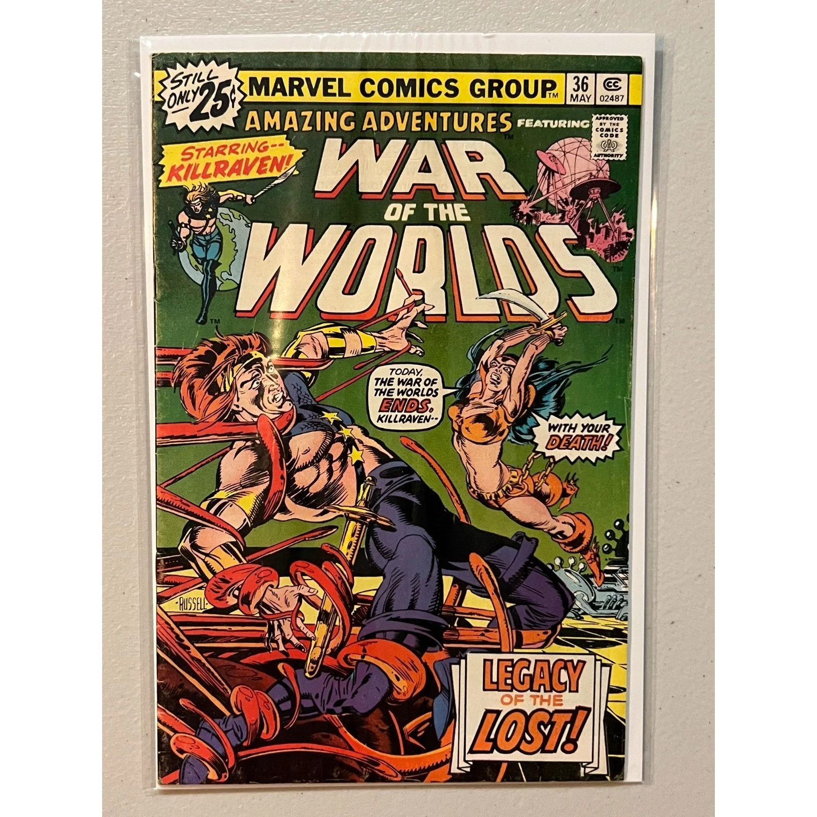 Marvel Comics Amazing Adventures War Of The Worlds #36 (1976) High Grade!