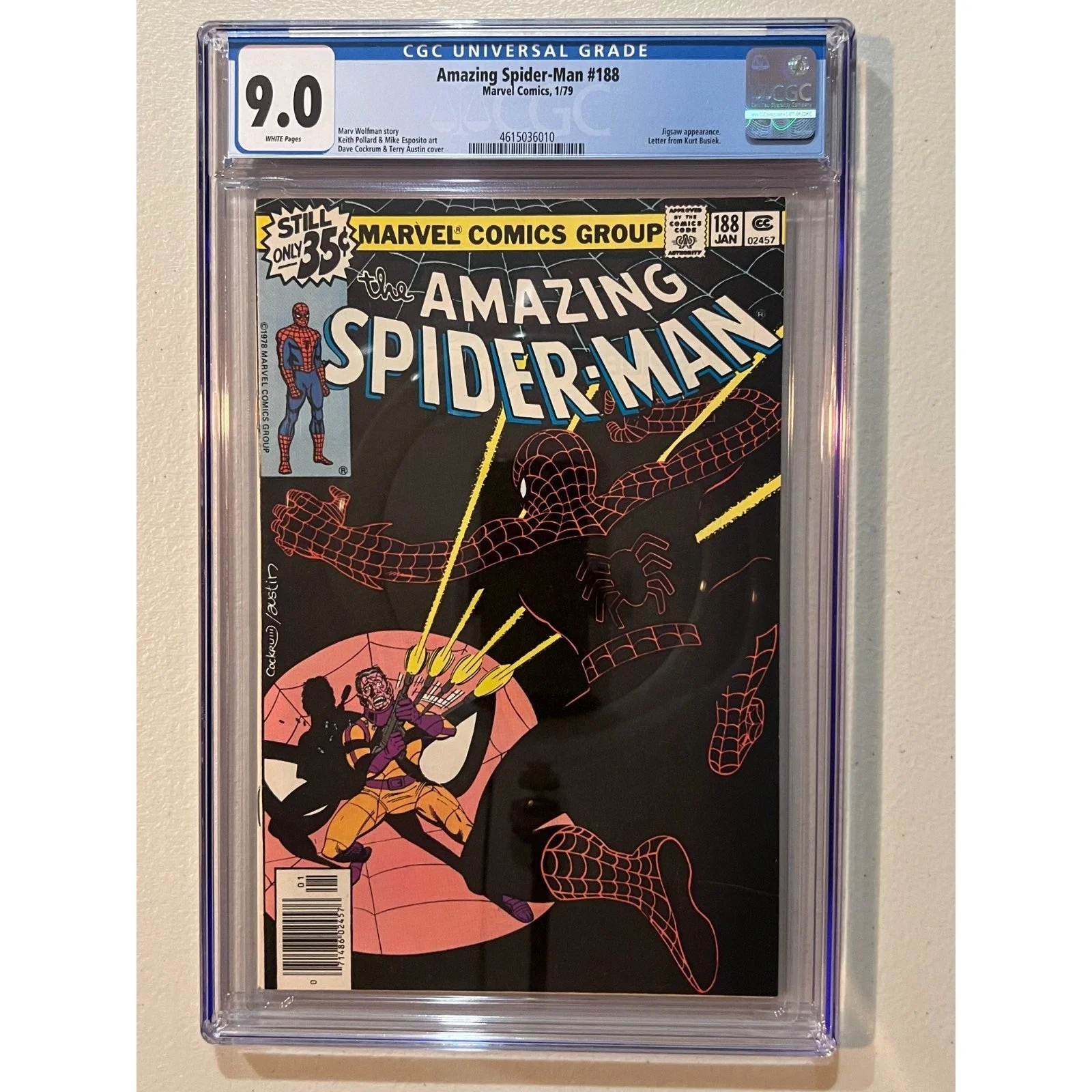Marvel Comics Amazing Spider-Man #188 CGC 9.0 (1979)