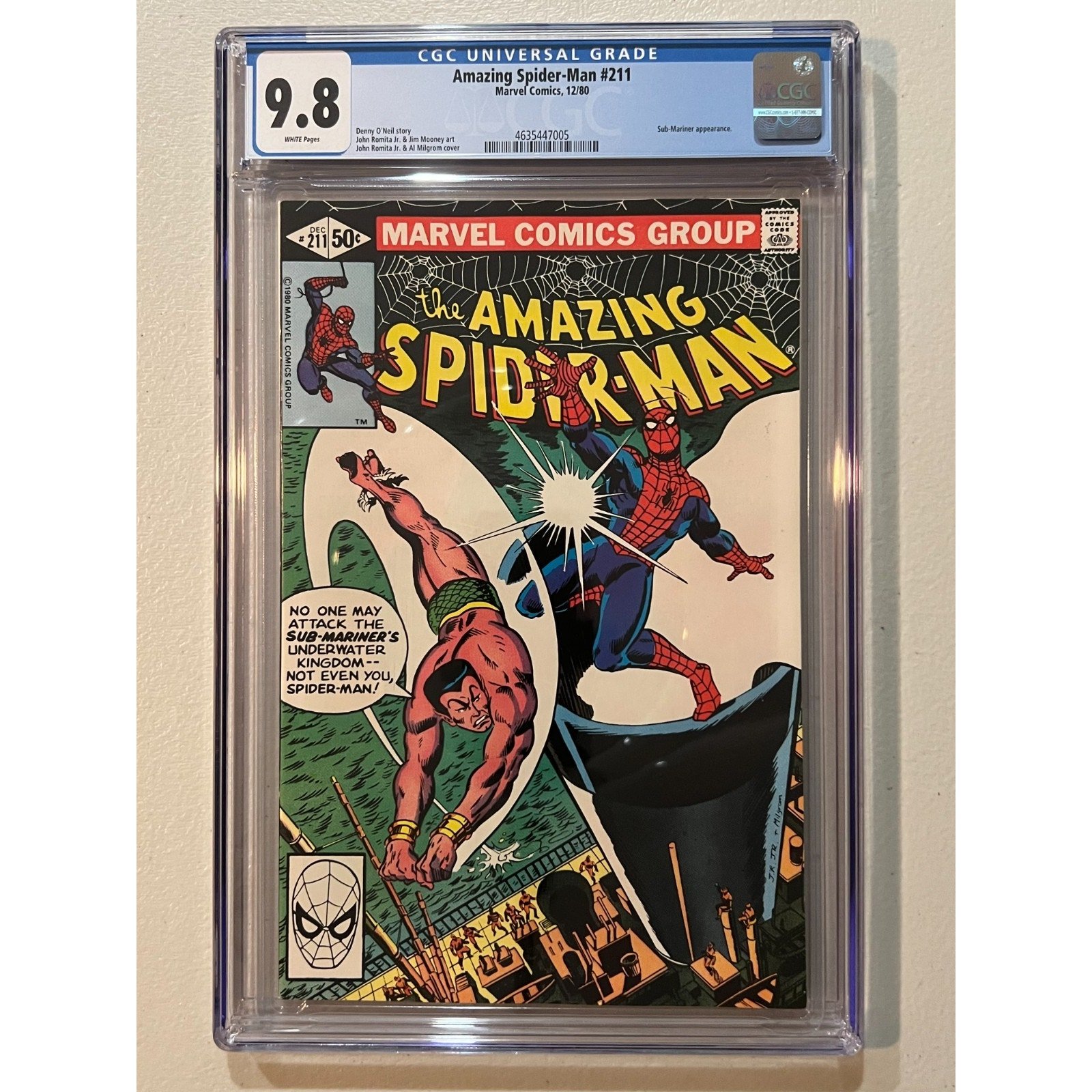 Marvel Comics Amazing Spider-Man #211 CGC 9.8 (1980)