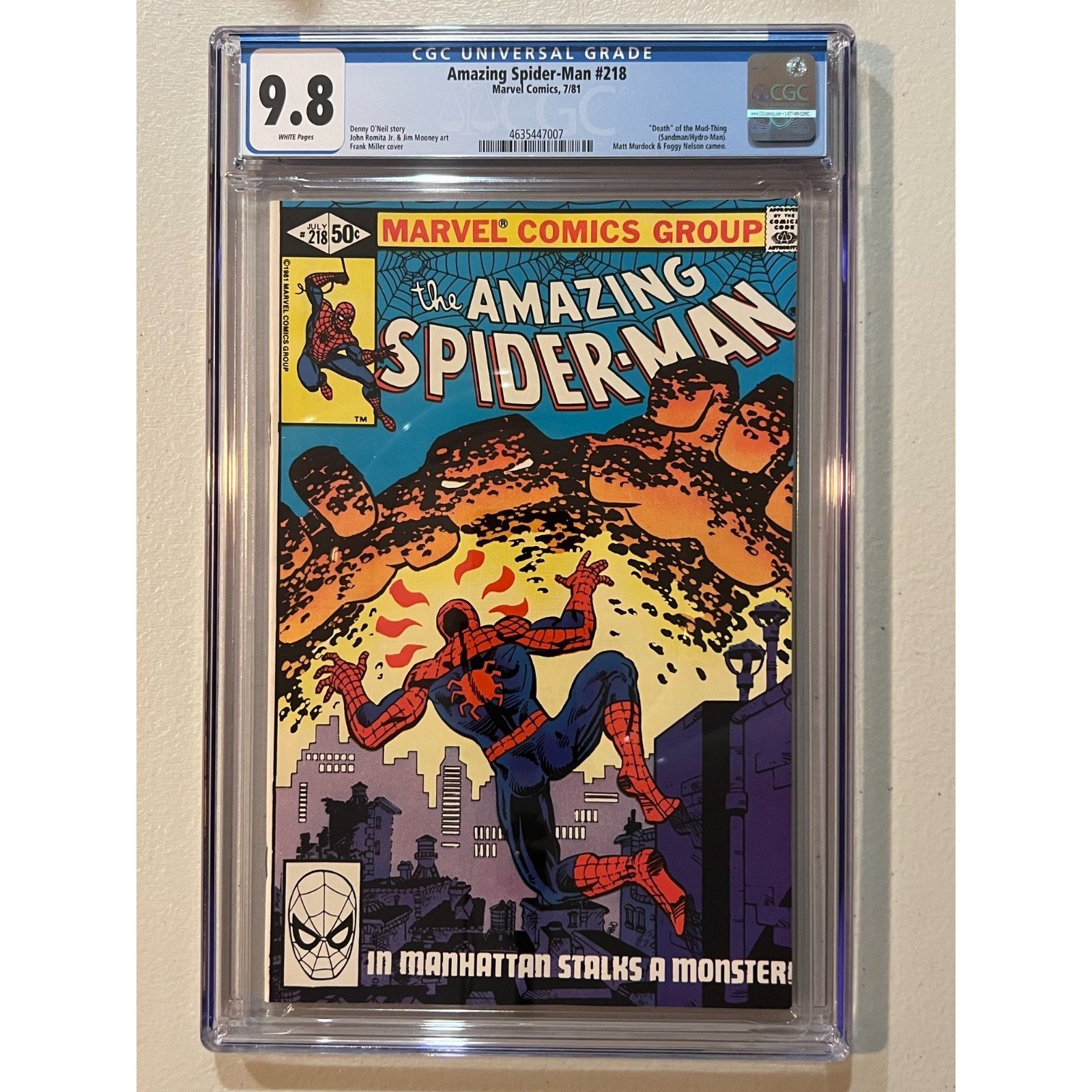 Marvel Comics Amazing Spider-Man #218 CGC 9.8 (1981)