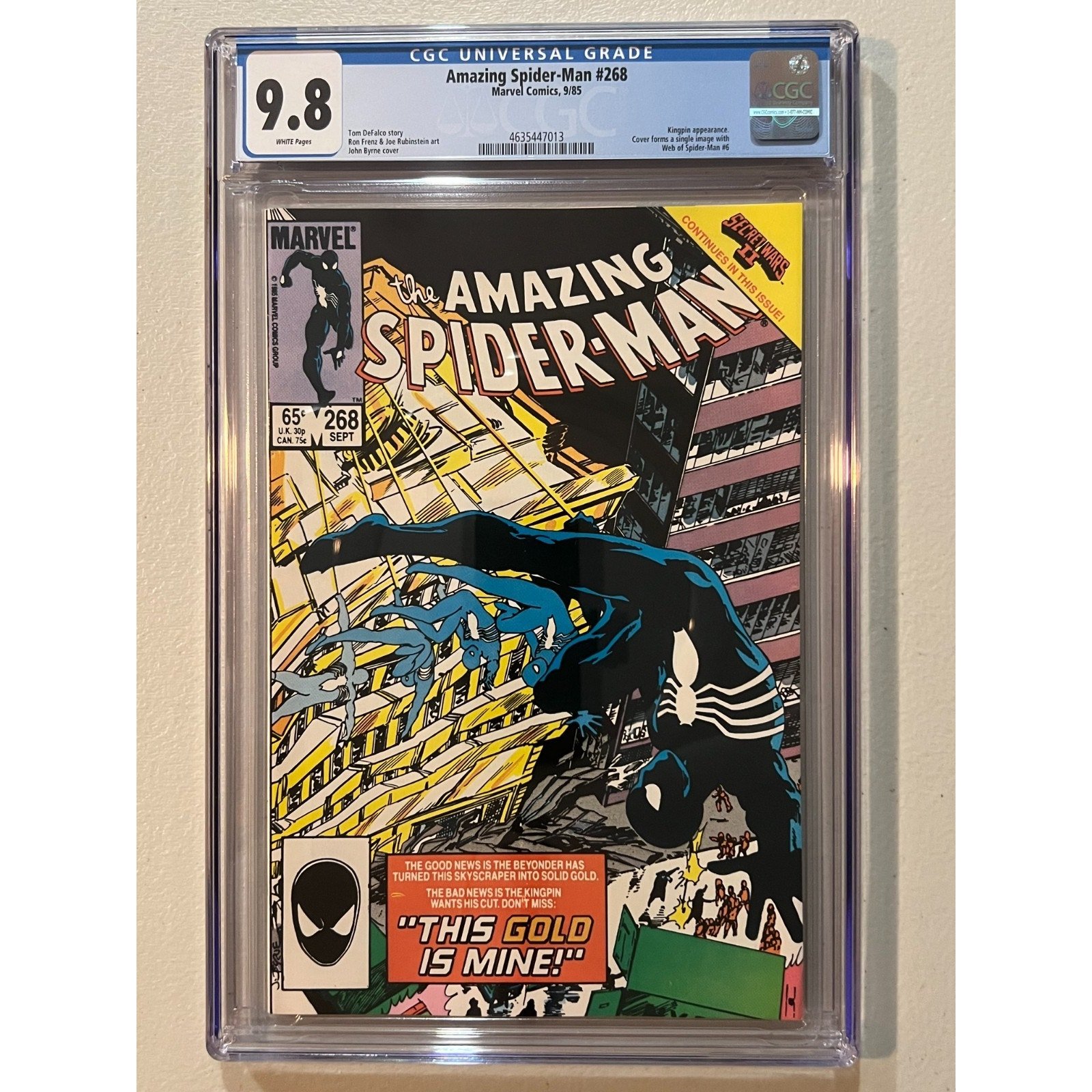 Marvel Comics Amazing Spider-Man #268 CGC 9.8 (1985)