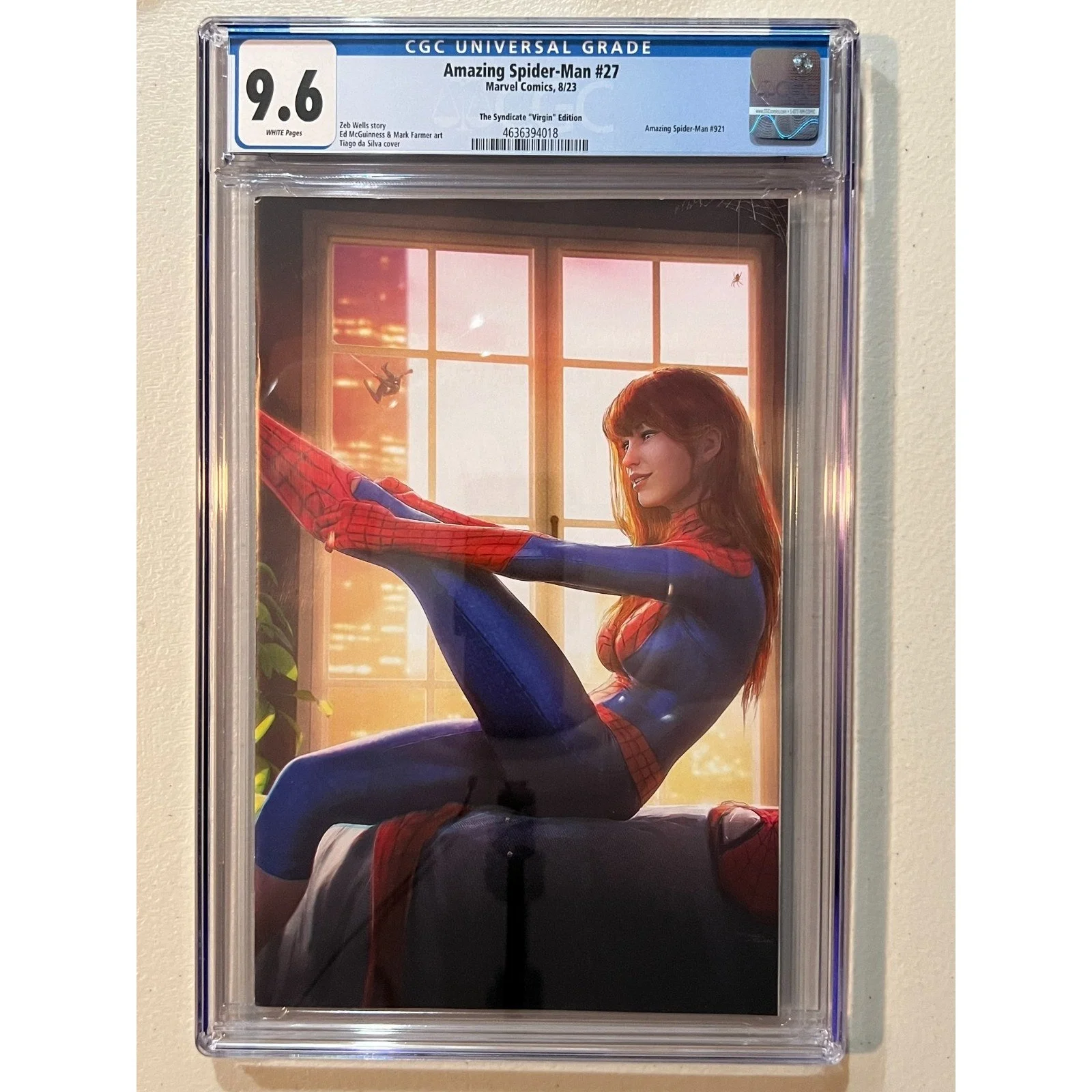 Marvel Comics Amazing Spider-Man #27/921 CGC 9.6 (2023) Tiago da Silva VIRGIN