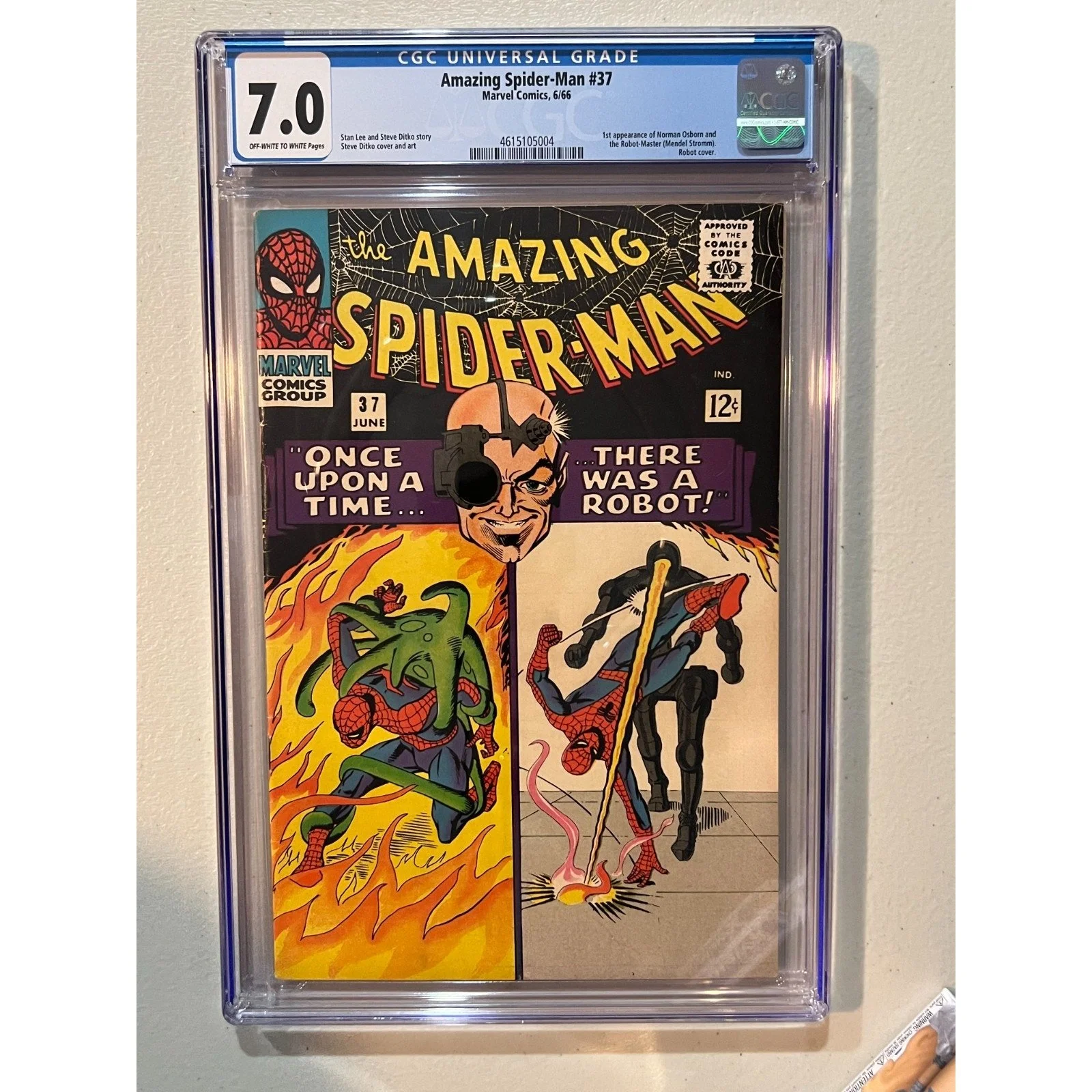 Marvel Comics Amazing Spider-Man #37 CGC 7.0 (1966) 1st Norman Osborne