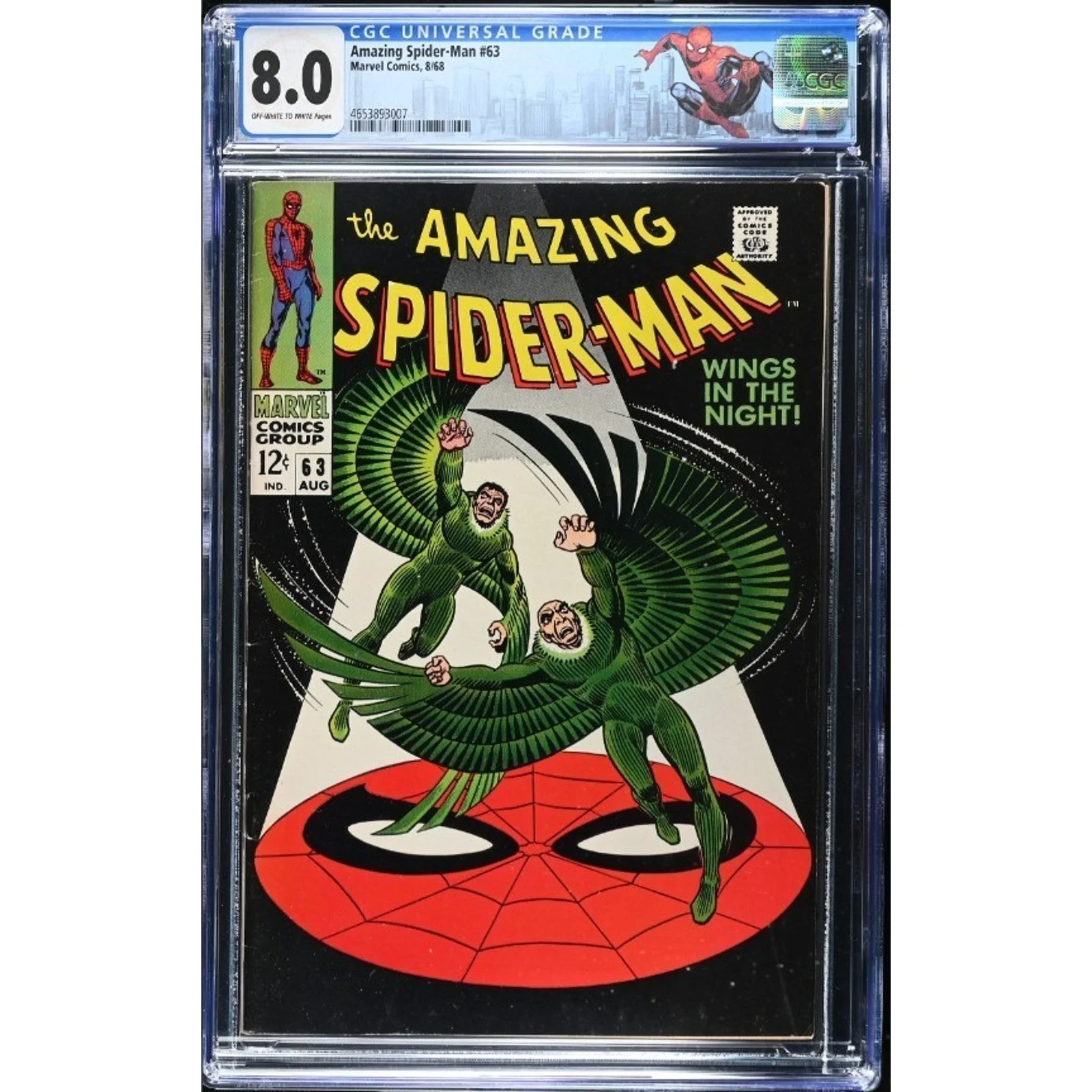 Marvel Comics Amazing Spider-Man #63 CGC 8.0 (1968) Custom Label!