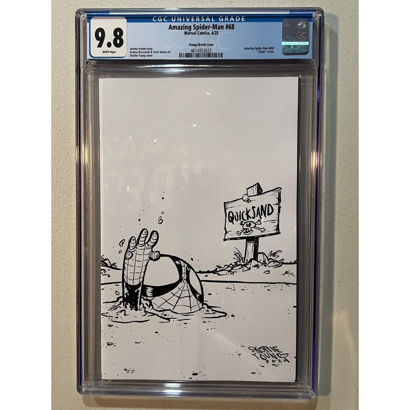 Marvel Comics Amazing Spider-Man #68 CGC 9.8 S. Young 1/100 B&W Virgin Variant
