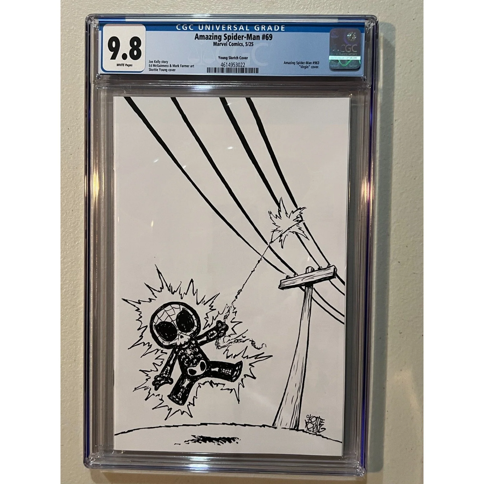 Marvel Comics Amazing Spider-Man #69 CGC 9.8 S. Young 1/100 B&W Virgin Variant