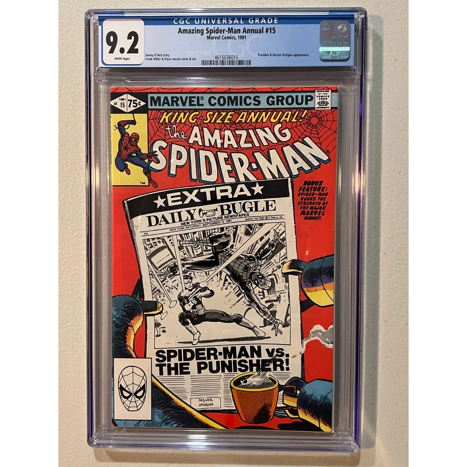 Marvel Comics Amazing Spider-Man Annual #15 CGC 9.2 (1981)
