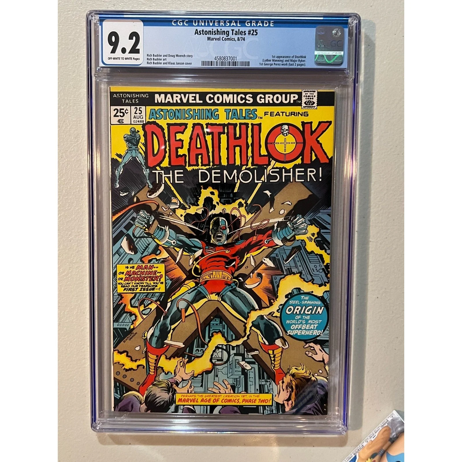 Marvel Comics Astonishing Tales #25 CGC 9.2 (1974) 1st Deathlok!