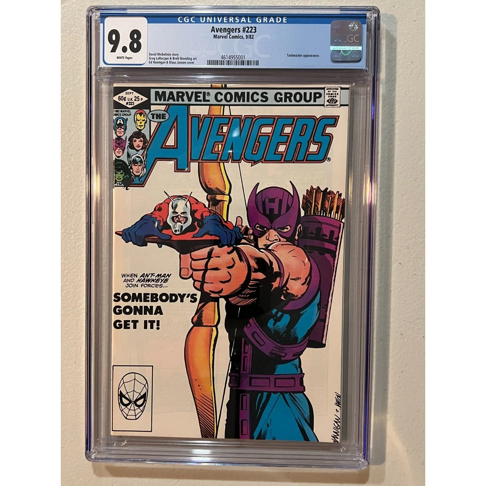 Marvel Comics Avengers #223 CGC 9.8 (1982)