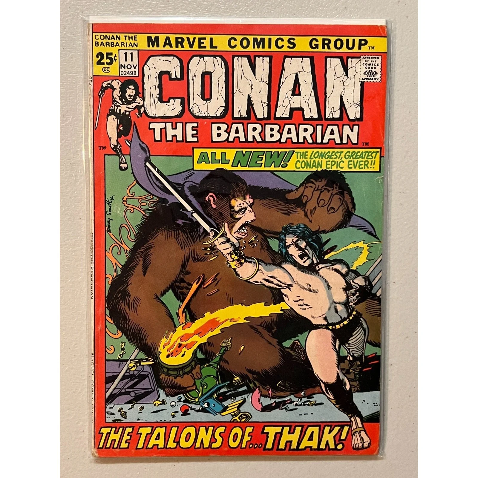 Marvel Comics Conan the Barbarian #11 (1971) Mid-Grade!
