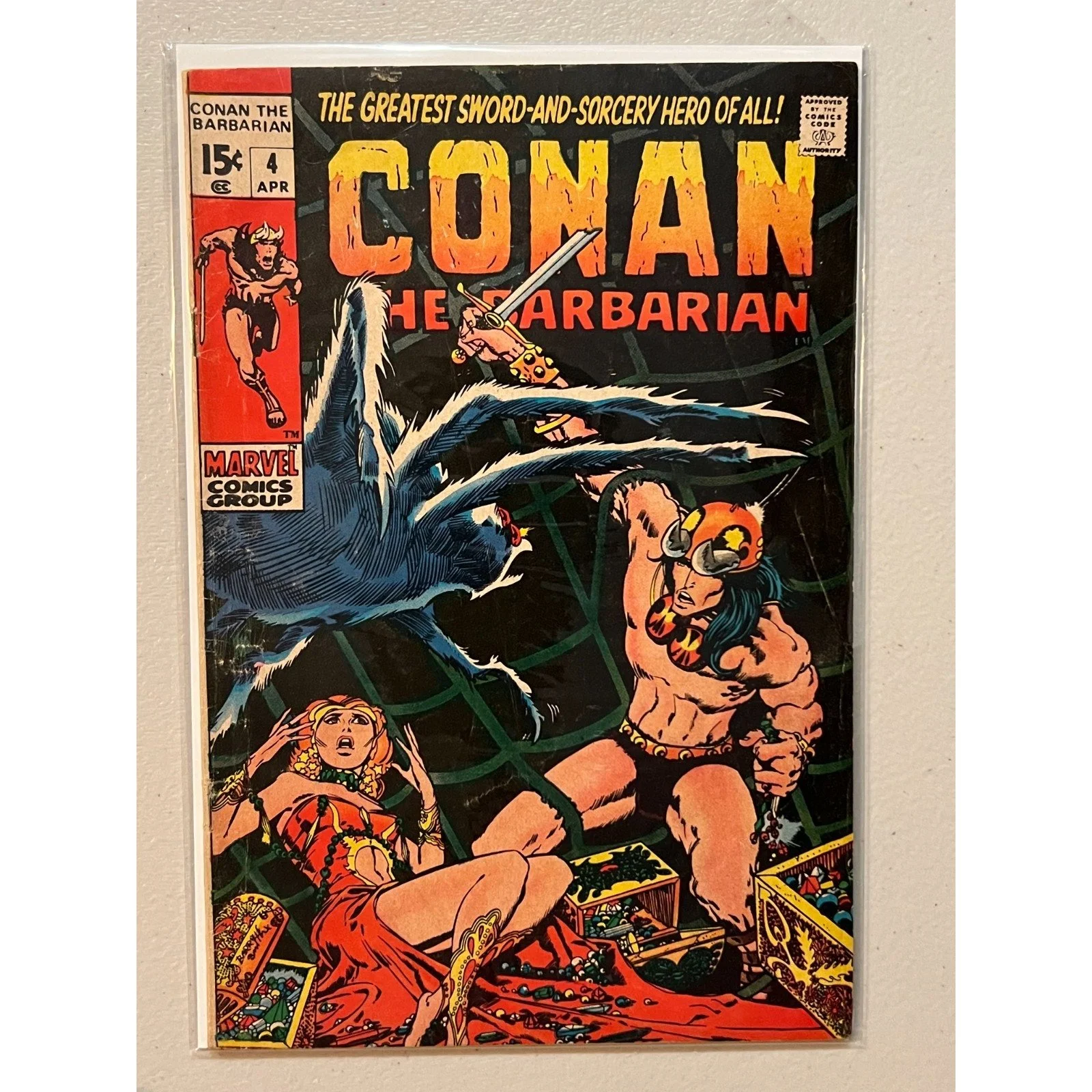 Marvel Comics Conan the Barbarian #4 (1971) Mid-Grade!