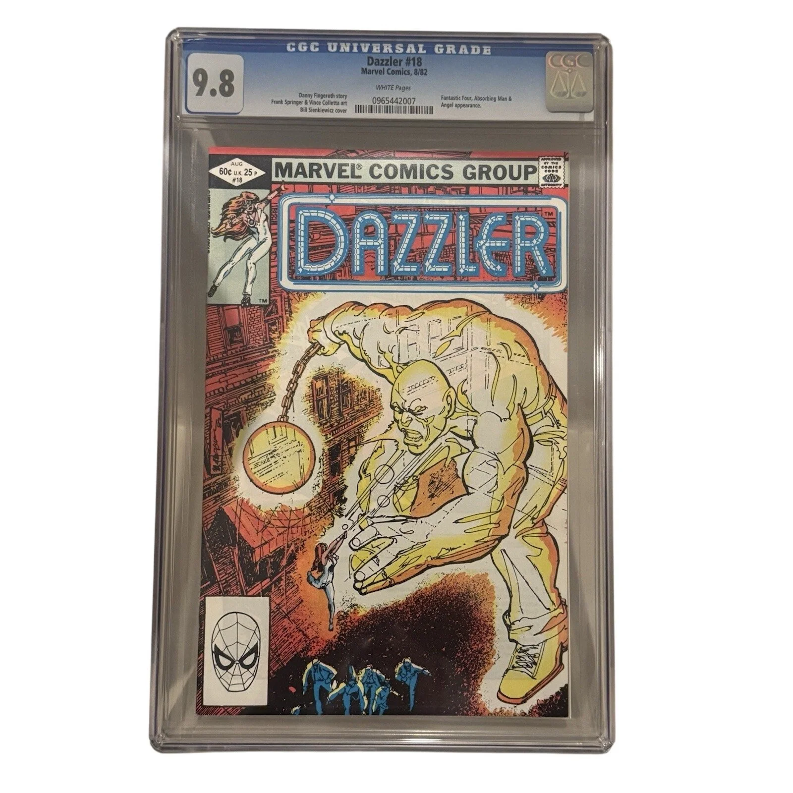 Marvel Comics Dazzler #18 CGC 9.8 (1981) Will it be Tayor or Sabrina?