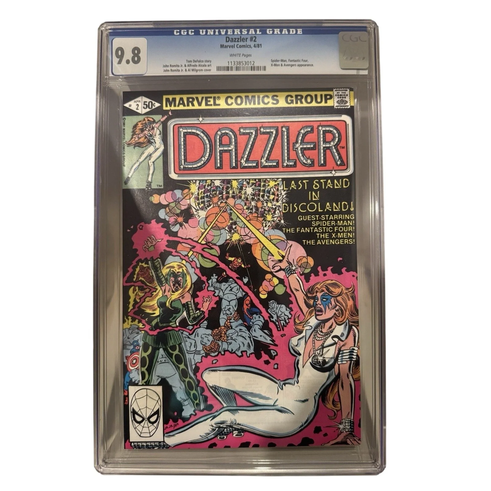 Marvel Comics Dazzler #2 CGC 9.8 (1981) Will it be Tayor or Sabrina??
