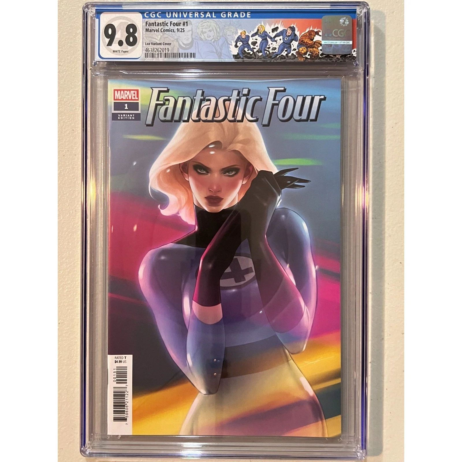 Marvel Comics Fantastic Four #1 CGC 9.8 (2025) Lee Variant Trade Custom Label!