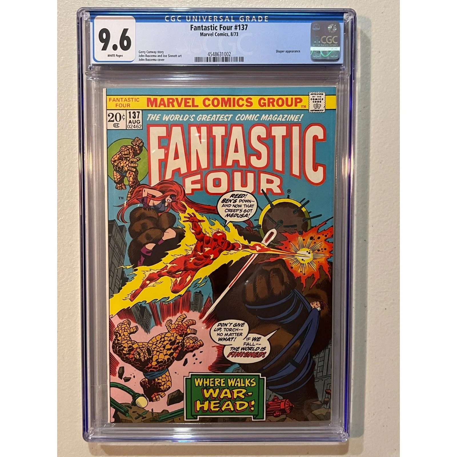 Marvel Comics Fantastic Four #137 CGC 9.6 (1973)