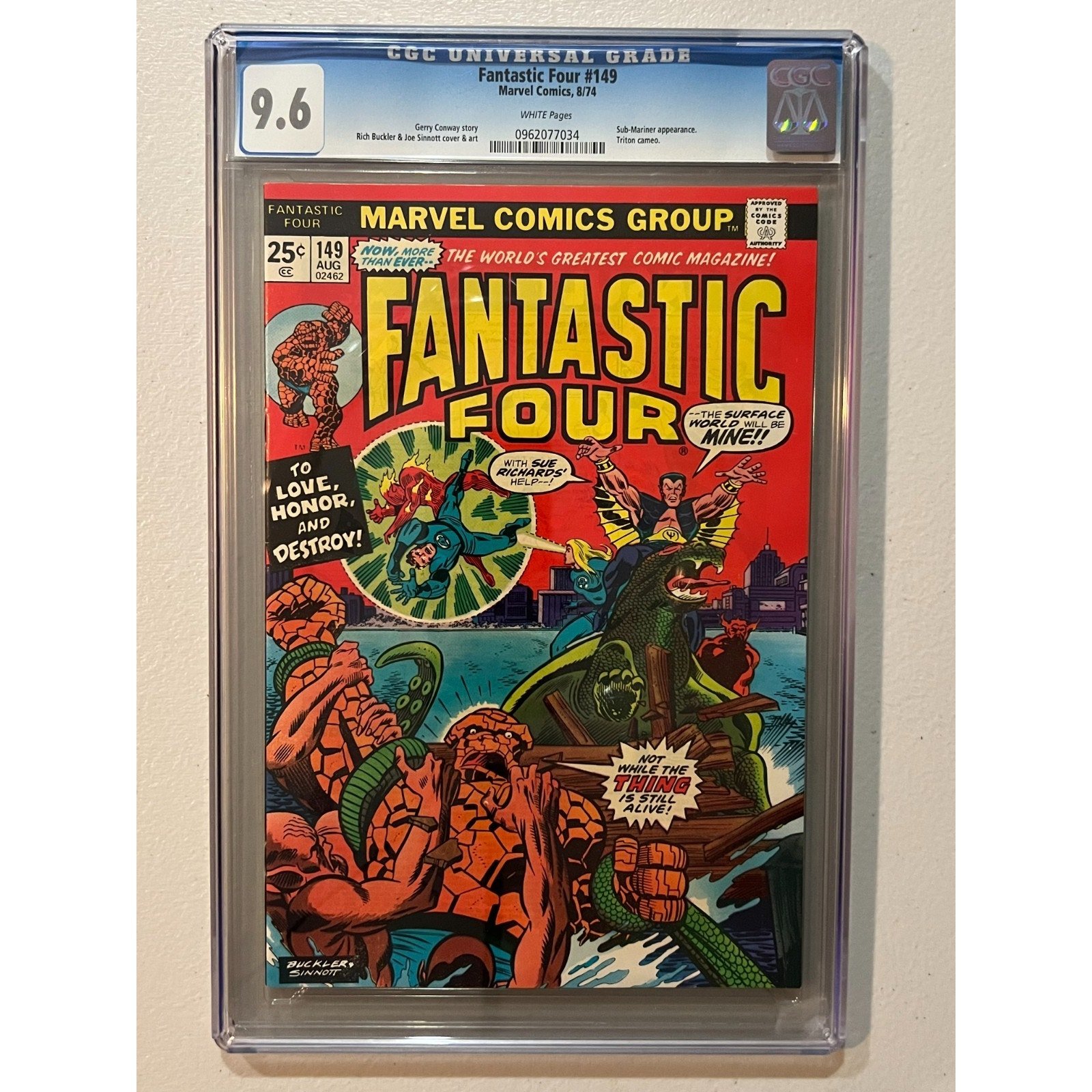 Marvel Comics Fantastic Four #149 CGC 9.6 (1974)
