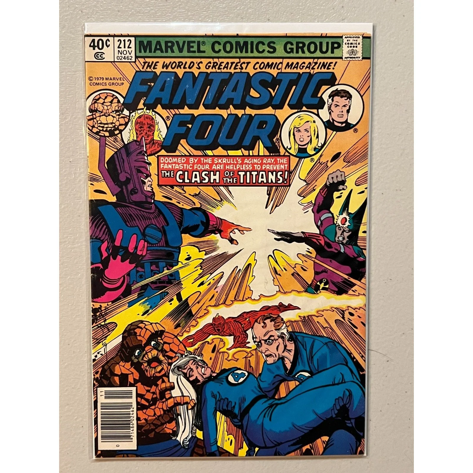 Marvel Comics Fantastic Four #212 (1979) 2nd Appearance Terrax! High Grade!