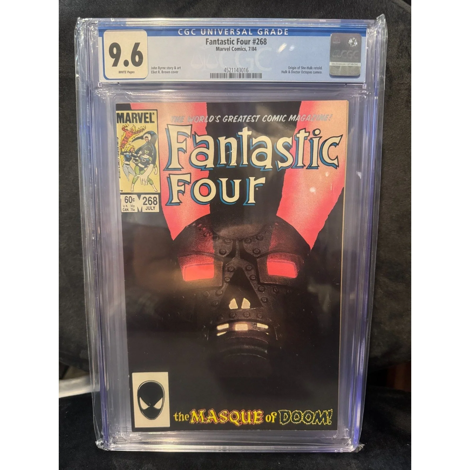 Marvel Comics Fantastic Four #268 CGC 9.6 (1984) Origin of She-Hulk Retold