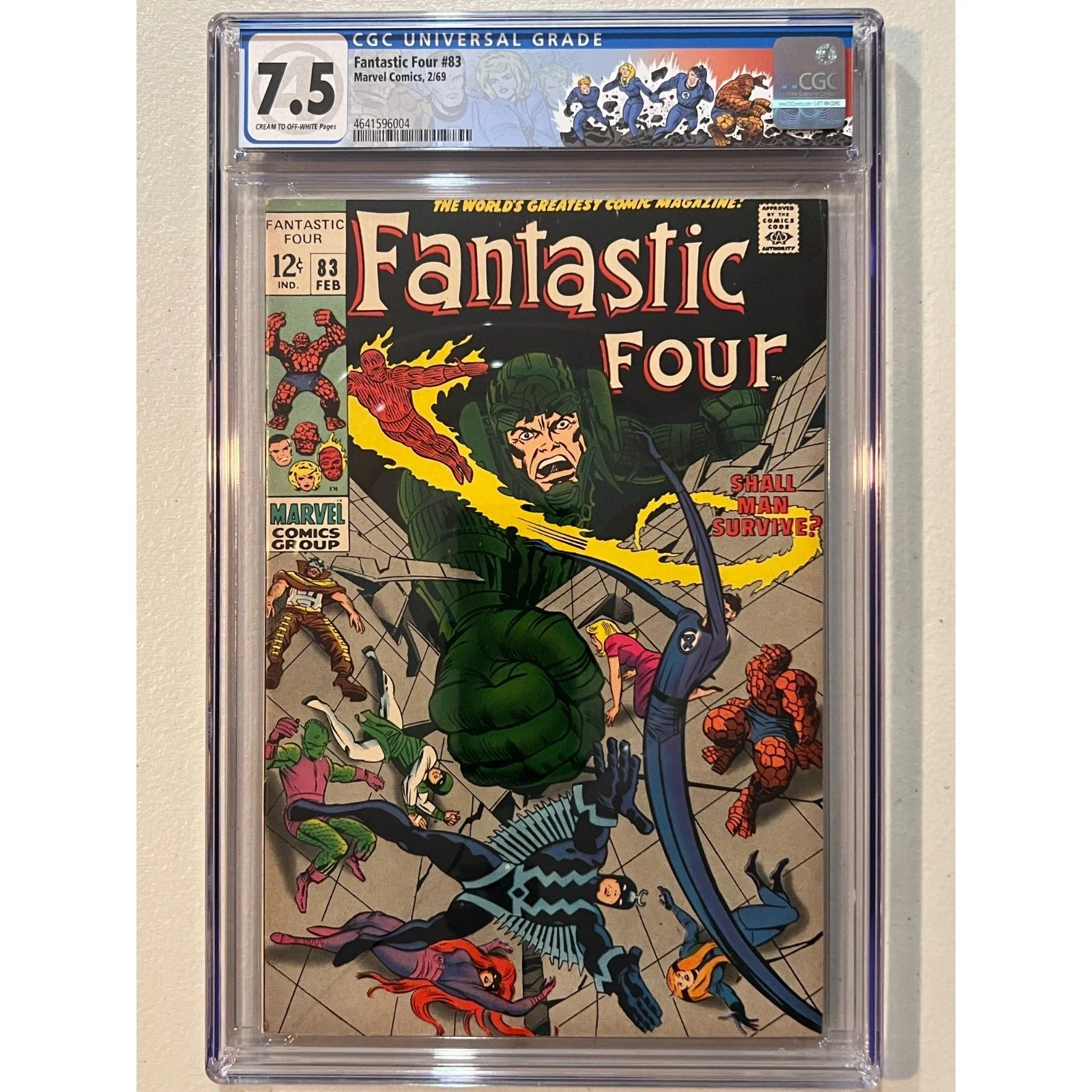 Marvel Comics Fantastic Four #83 CGC 7.5 (1969) Custom Label!